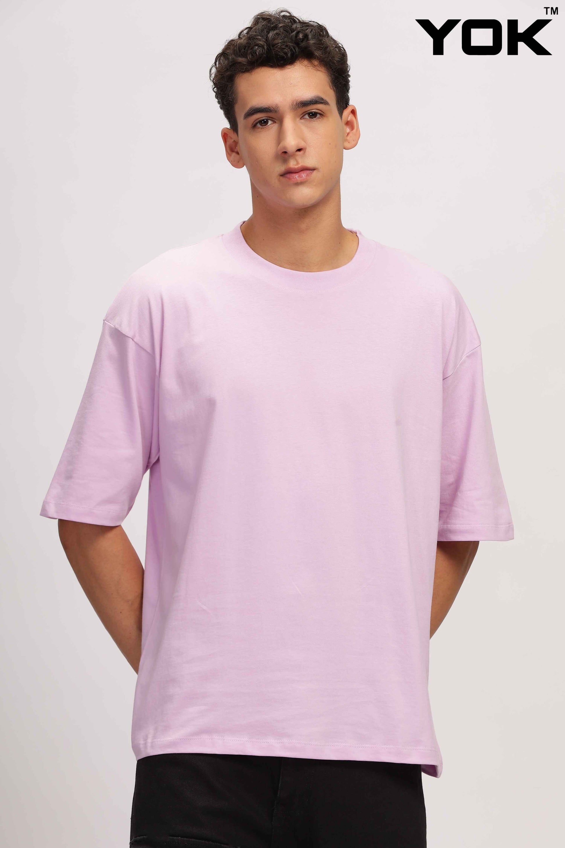 Mens Lavender Oversized T-Shirt