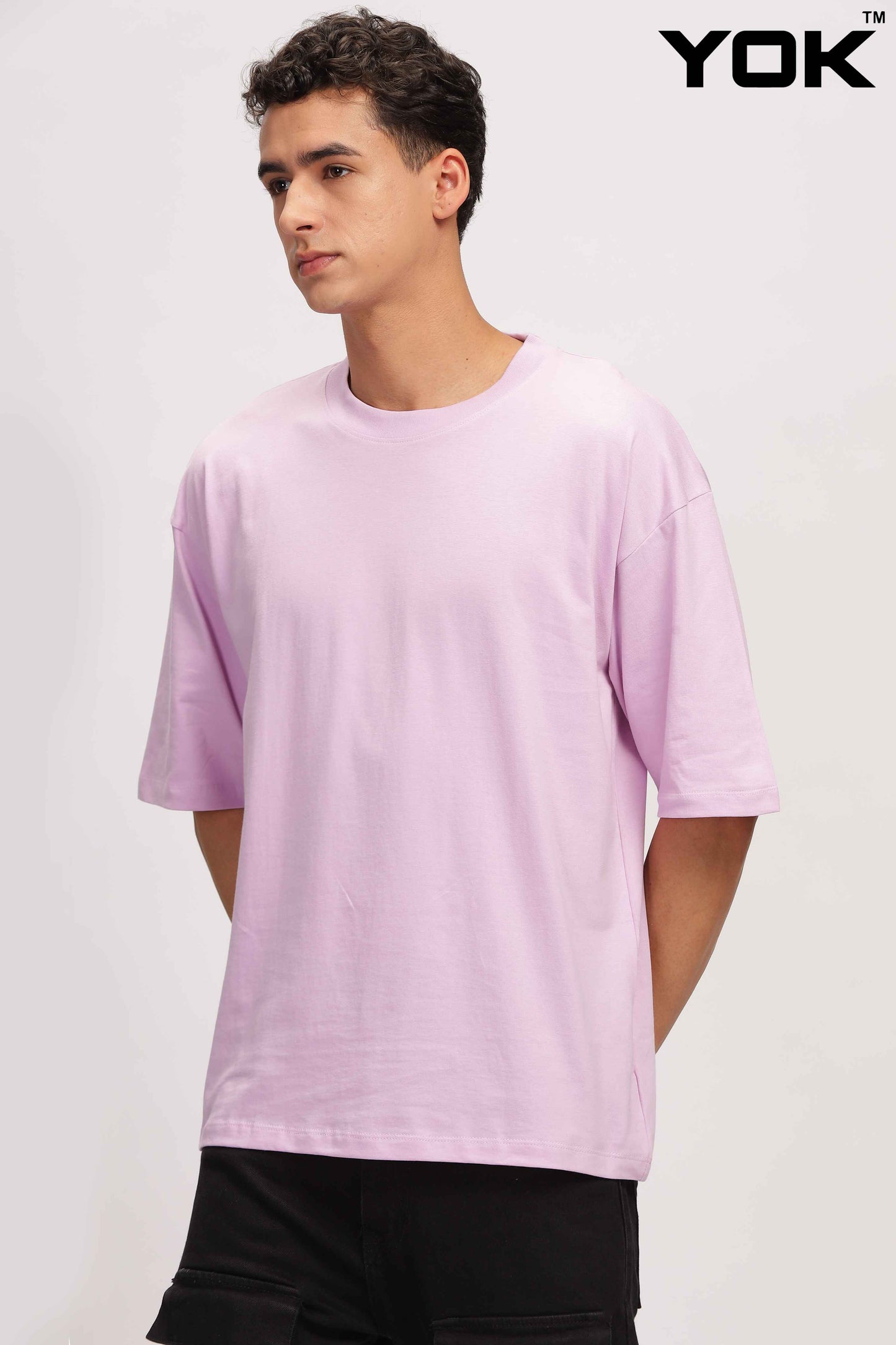 Mens Lavender Oversized T-Shirt