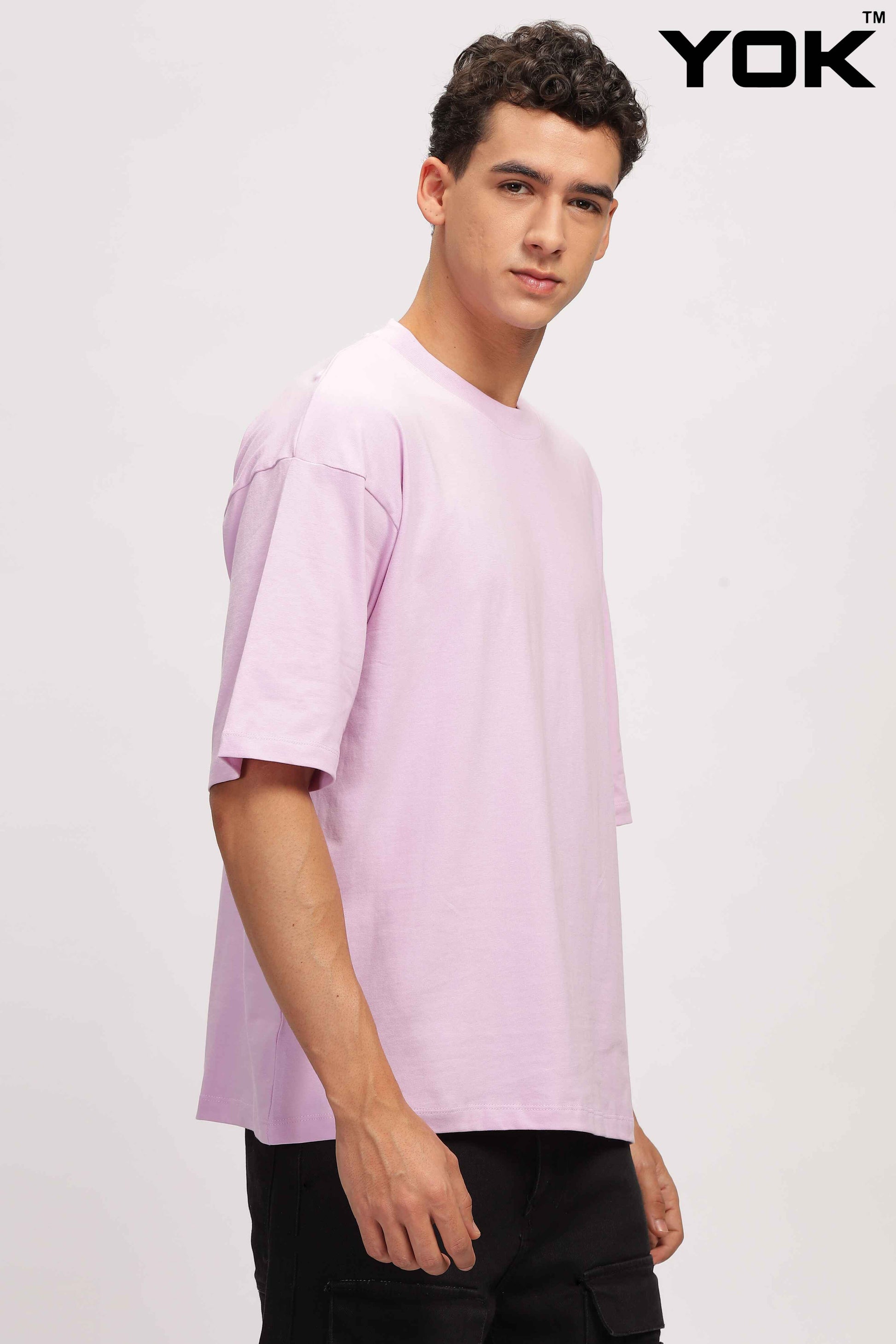 Mens Lavender Oversized T-Shirt