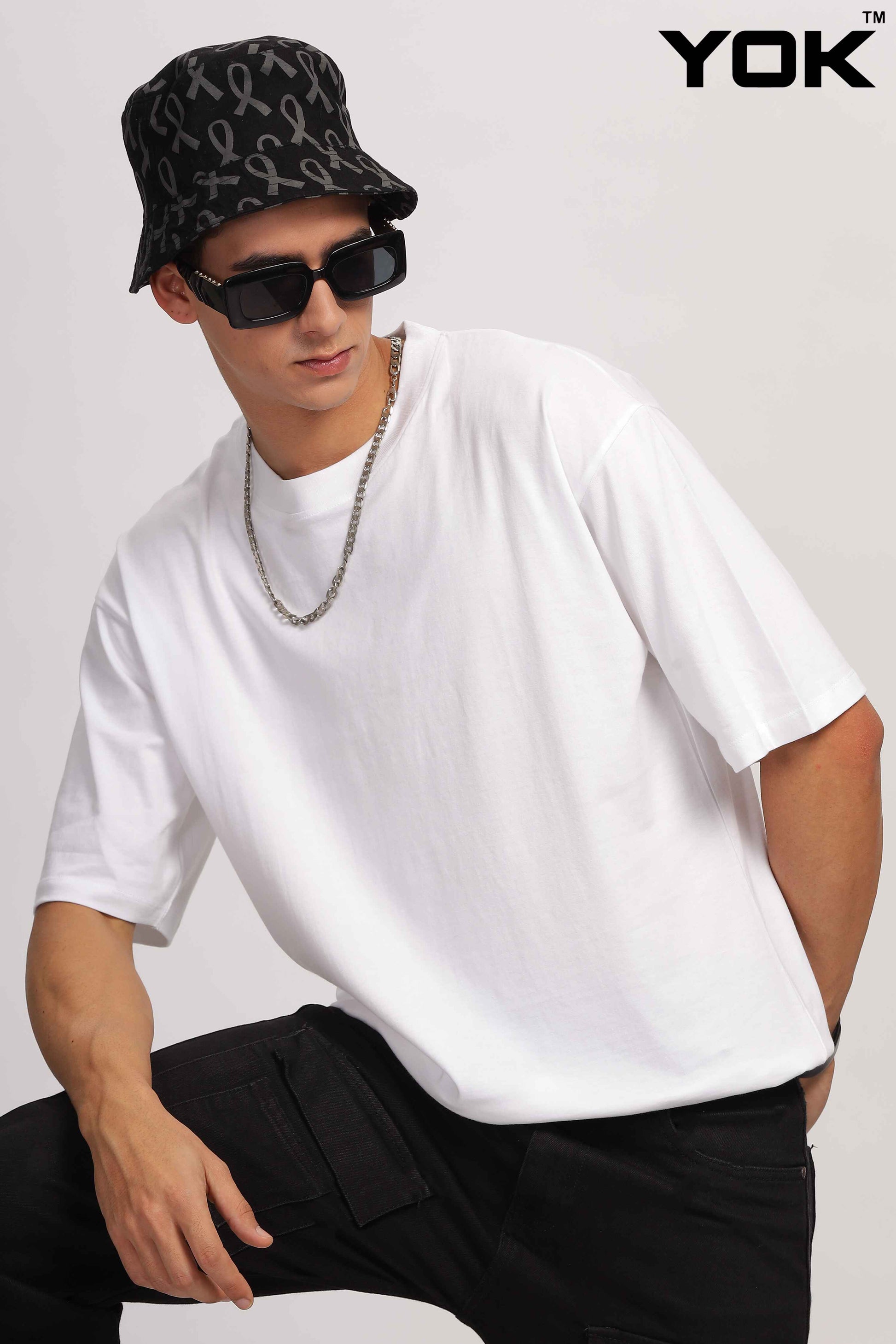 Plain White Oversized T-Shirt for Men