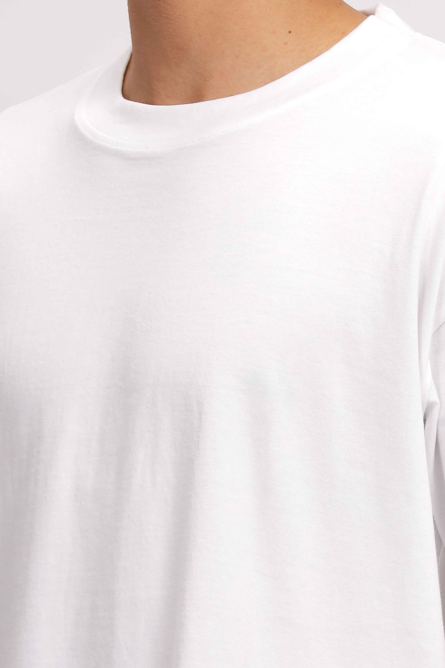 Plain White Oversized T-Shirt for Men