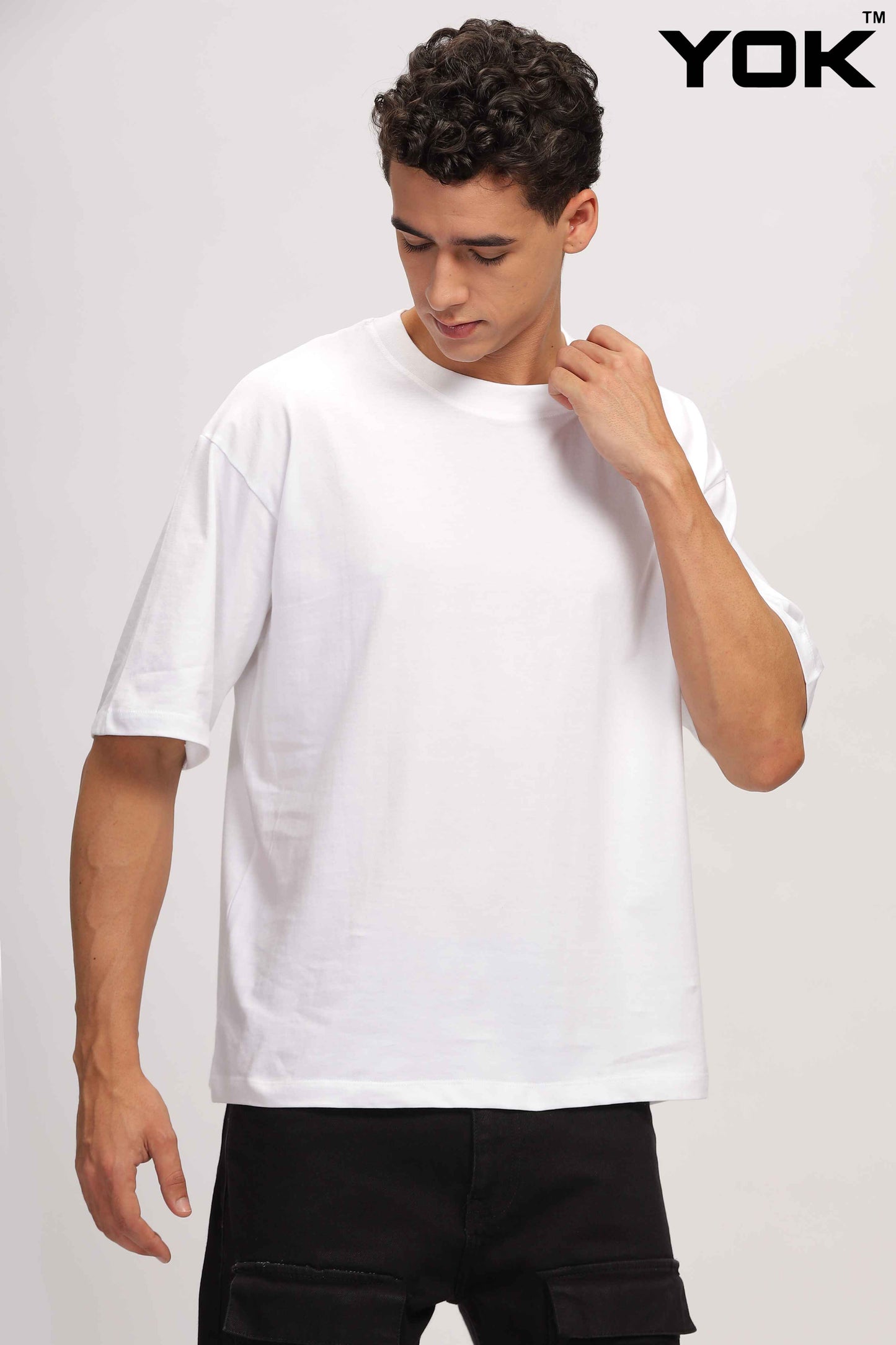 Plain White Oversized T-Shirt for Men