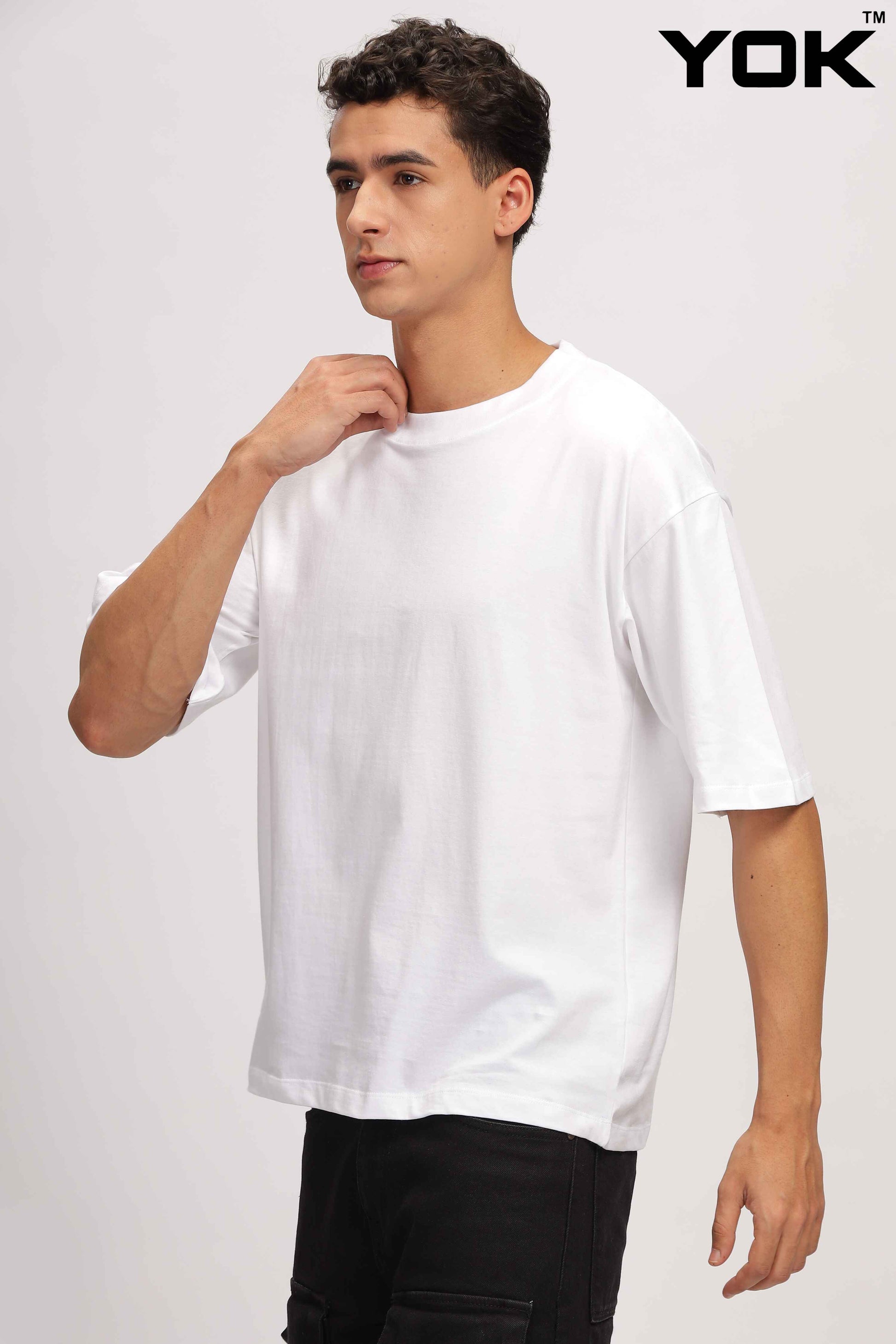 Plain White Oversized T-Shirt for Men