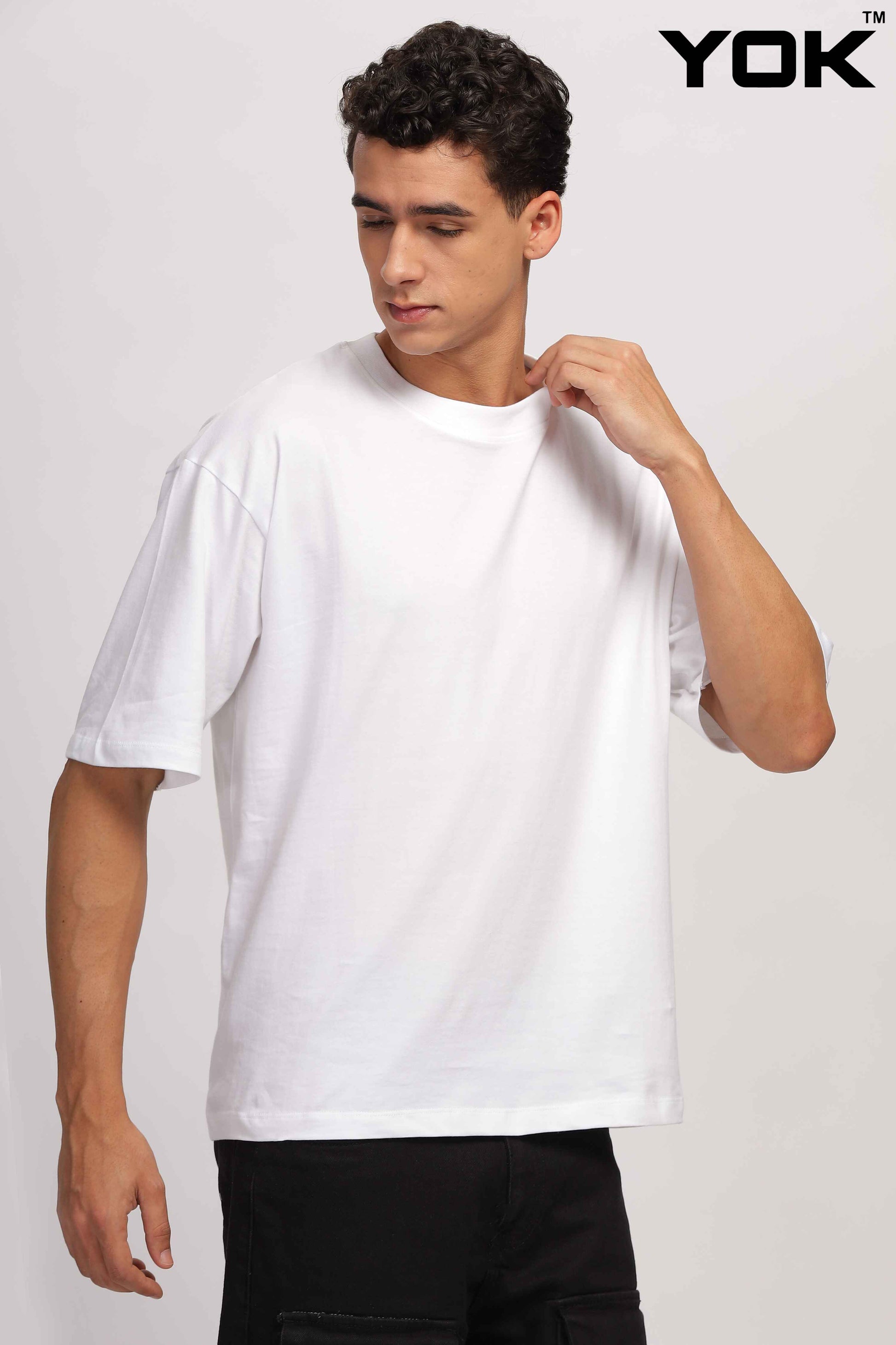 Plain White Oversized T-Shirt for Men