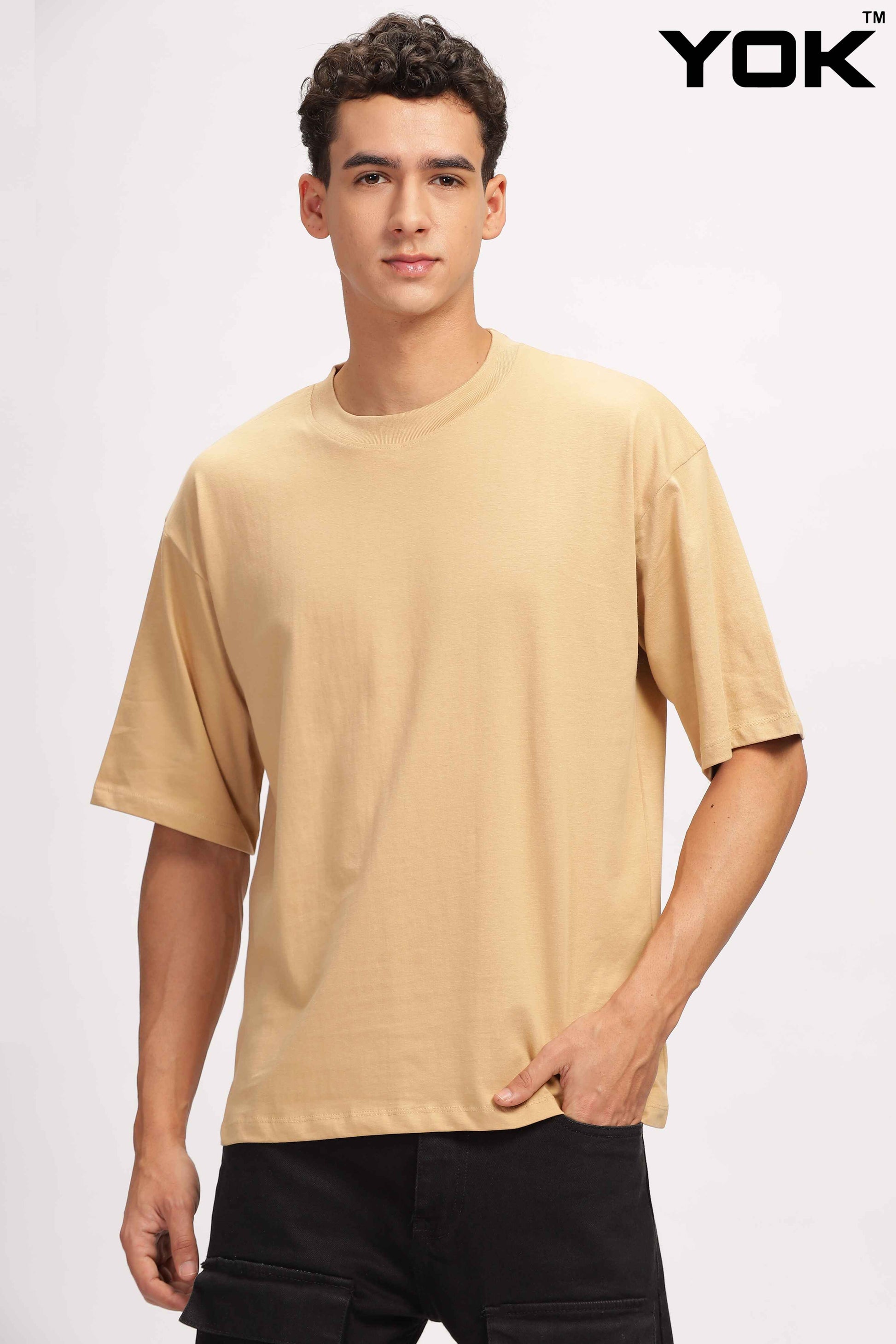 Mens Brown Oversized T-Shirt 