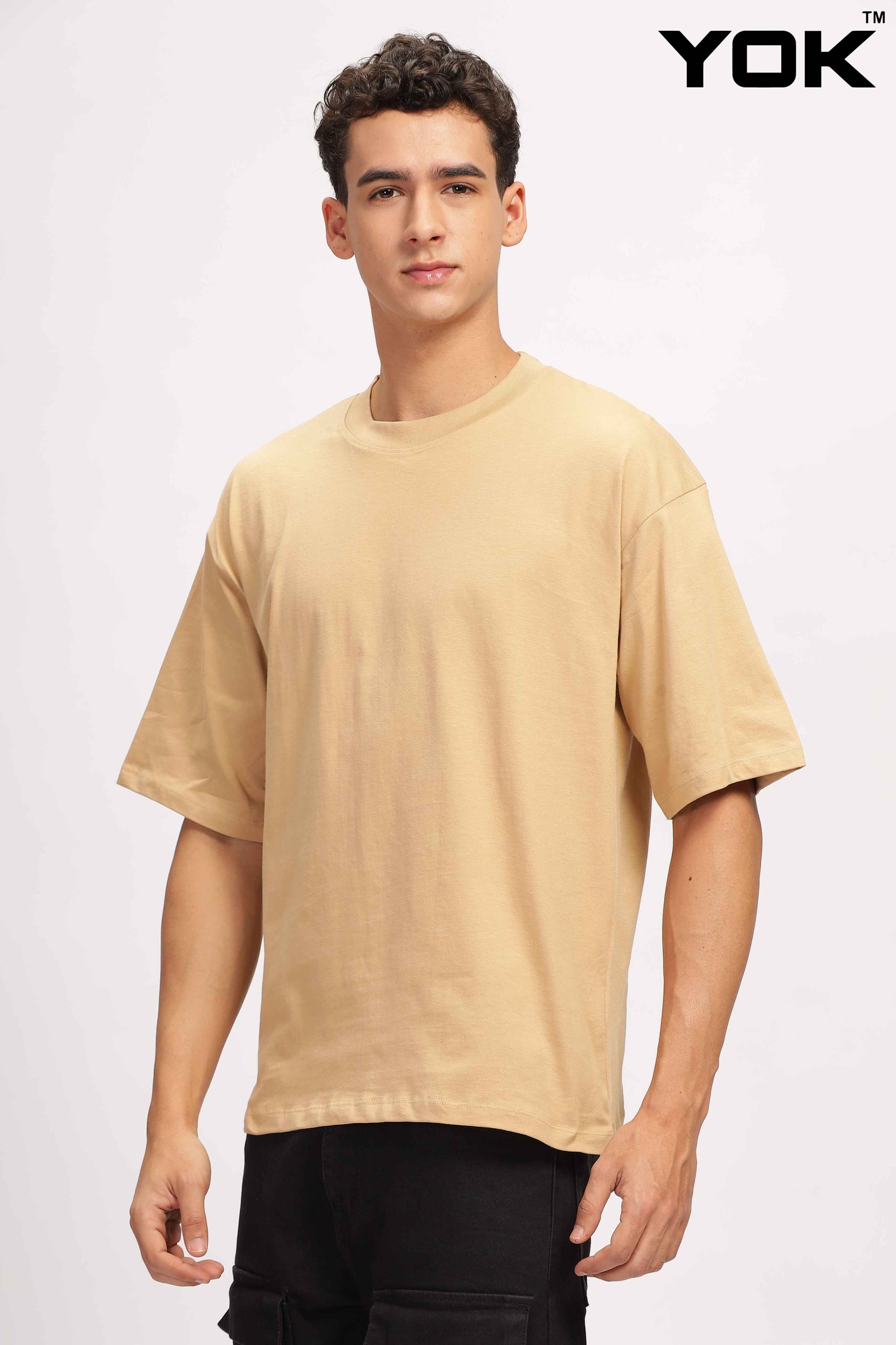 Mens Brown Oversized T-Shirt 