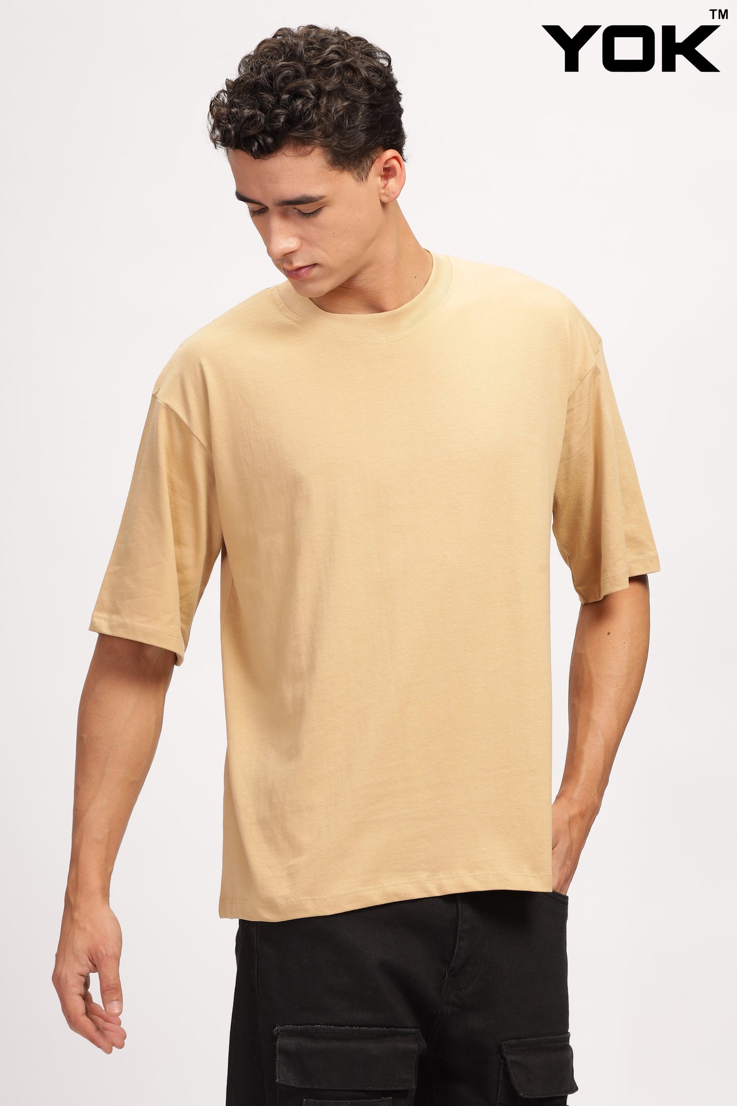 Mens Brown Oversized T-Shirt 