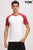 Athletic VL Raglan Men's white & red melange Half Sleeve T-Shirt