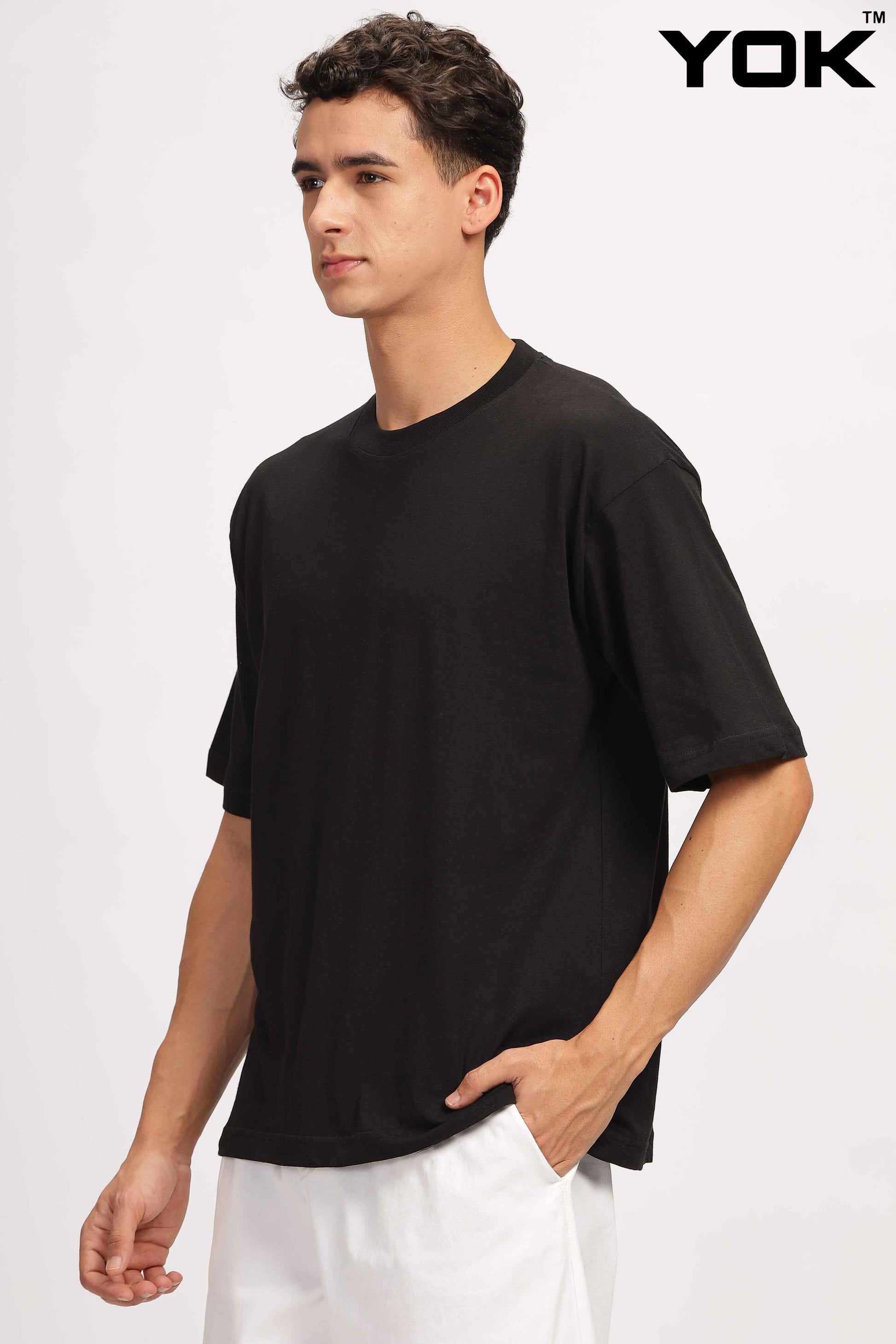 Plain Oversized Black T-Shirt