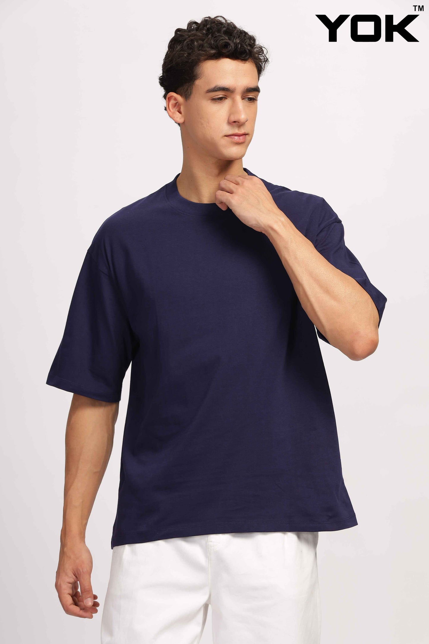  navy blue oversized t-shirt