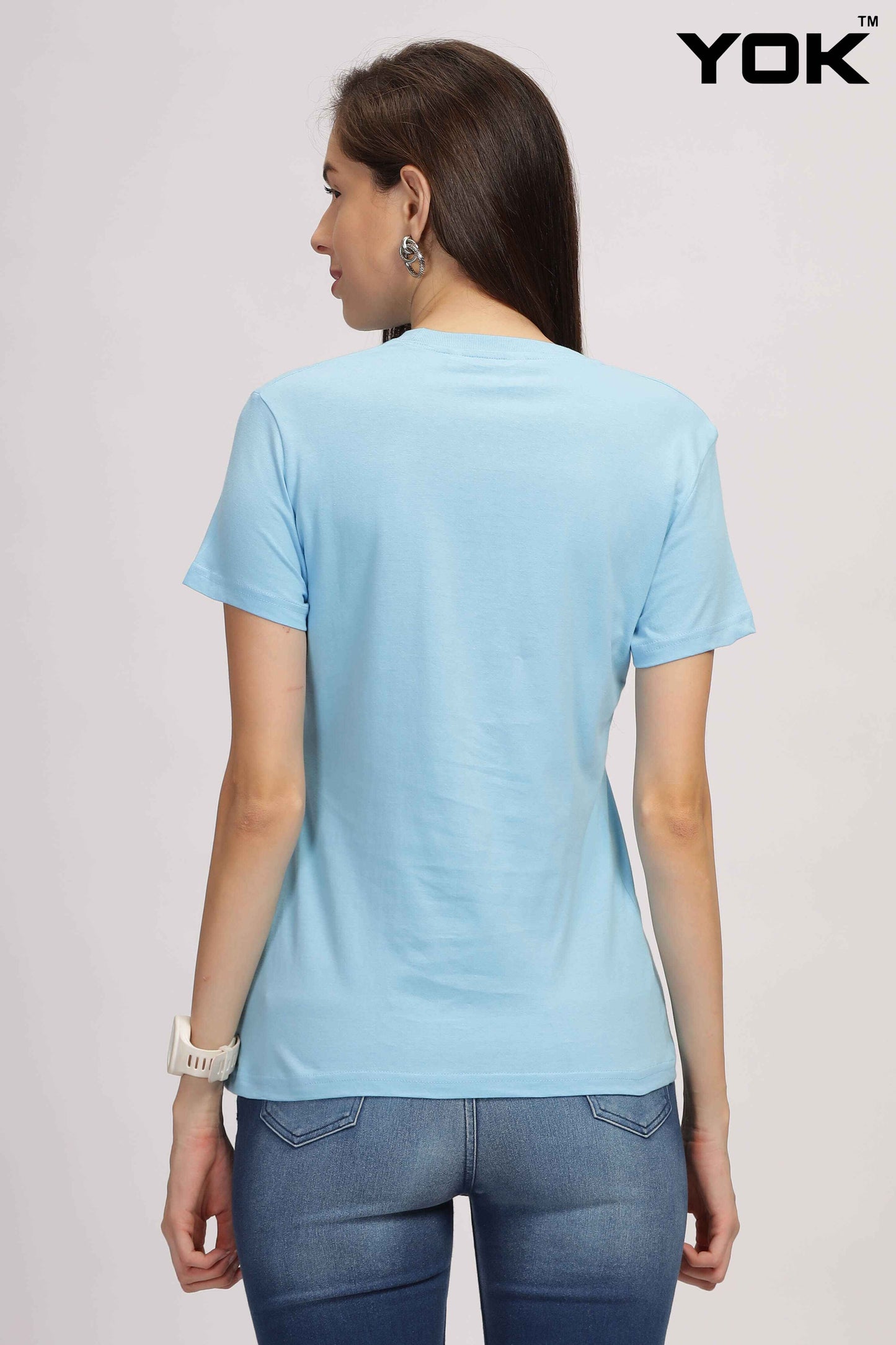 Sky Blue T Shirt for Women 