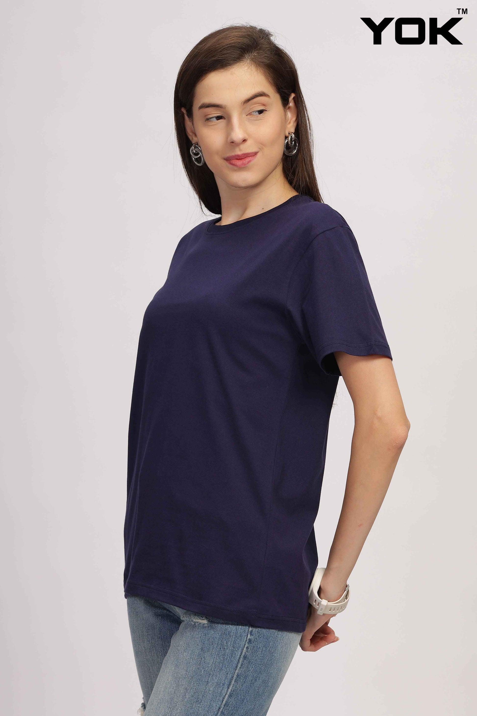 Navy Blue T Shirt for Women