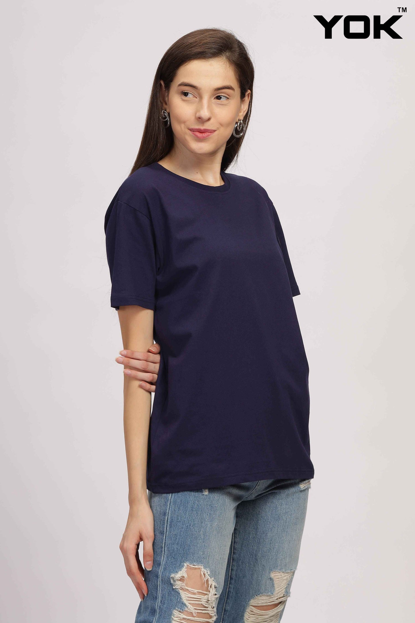 Navy Blue T Shirt for Women