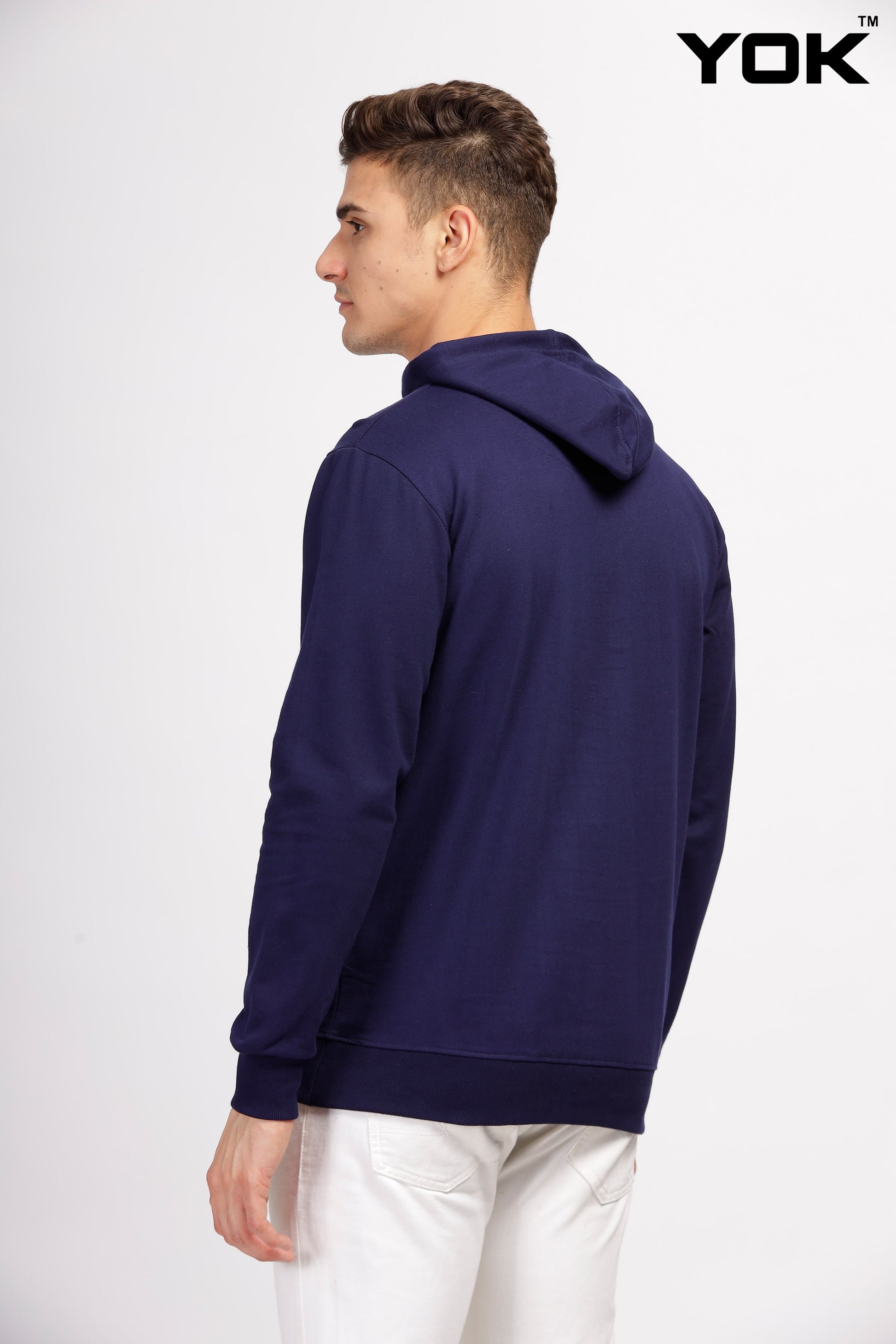 Plain Navy Blue Hoodie