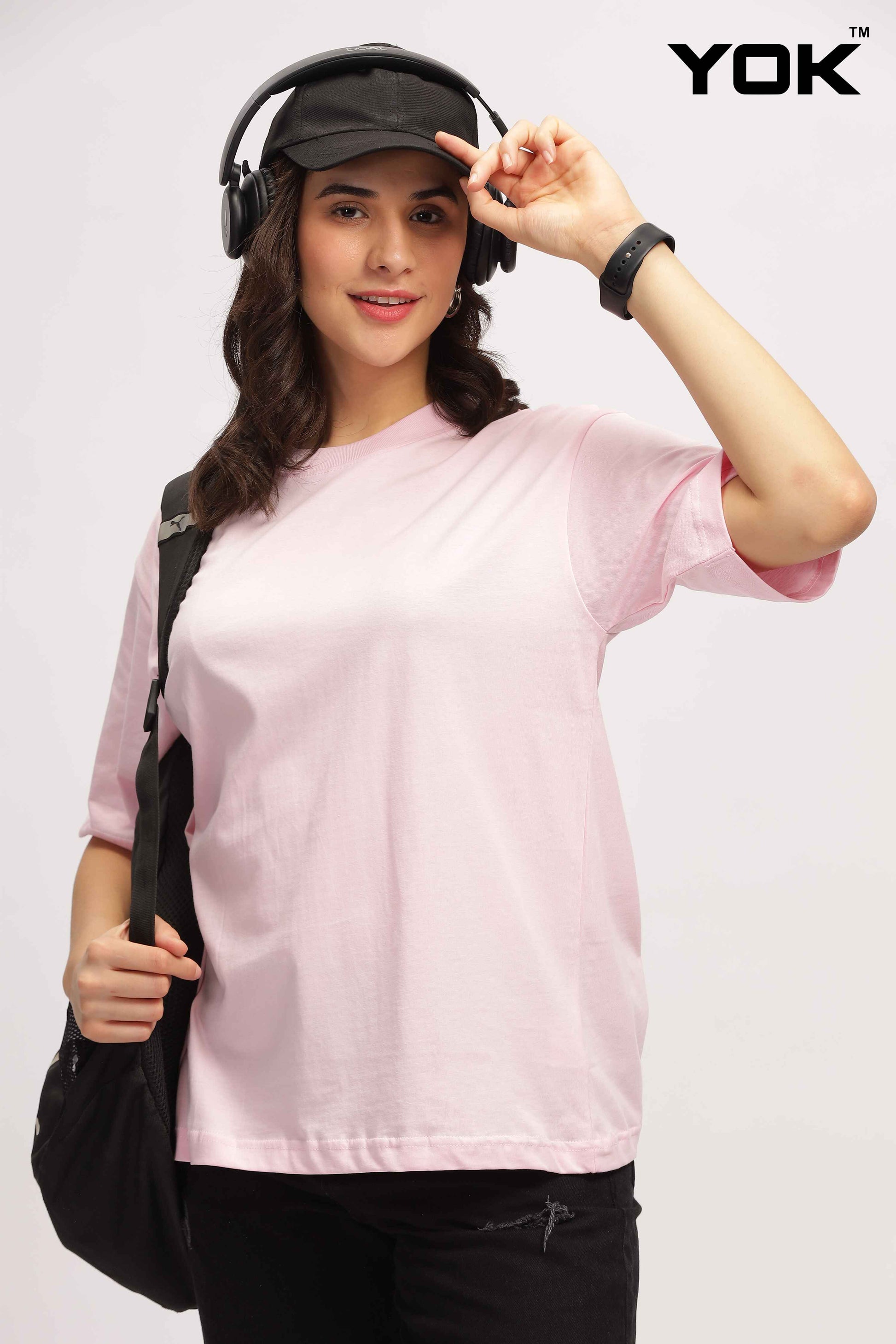 Light Pink Oversized T Shirt 