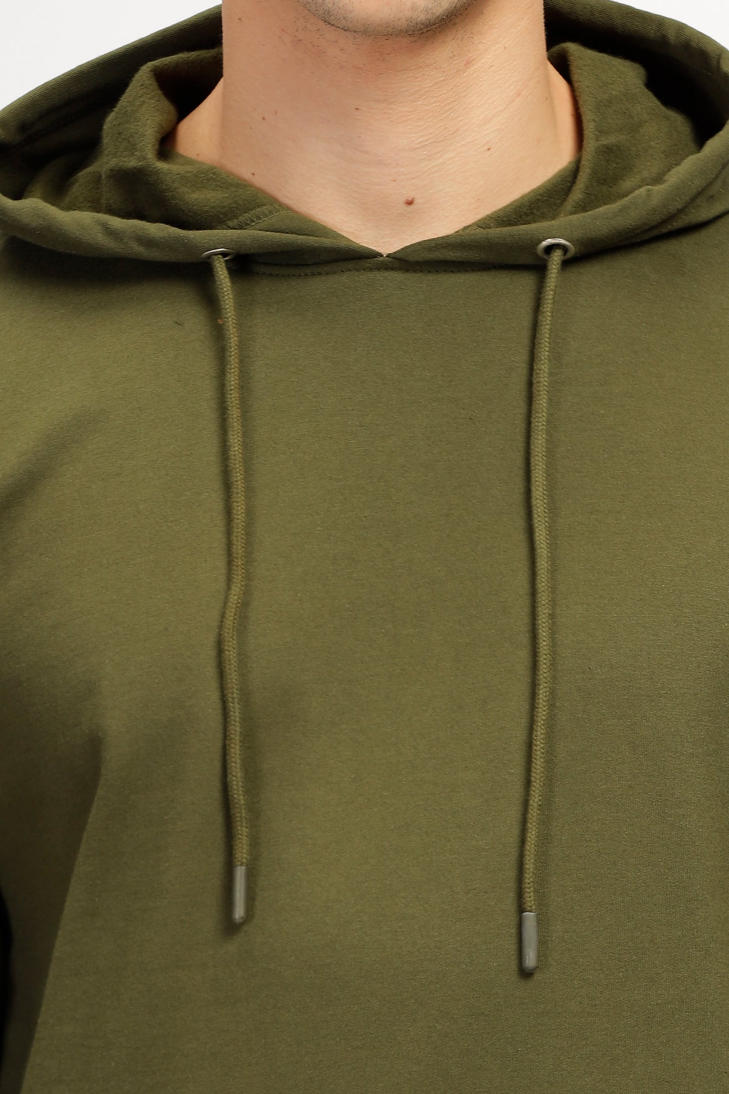  Plain Olive Green Hoodie 