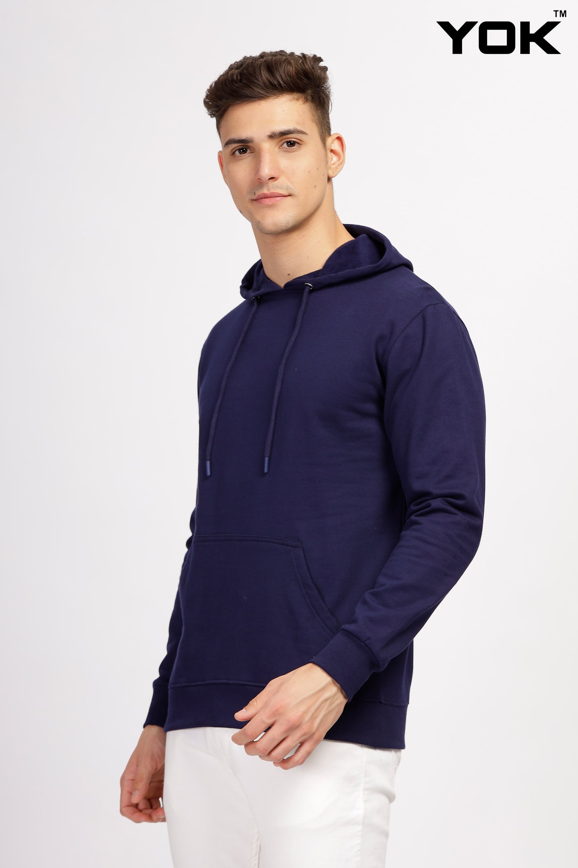 Plain Navy Blue Hoodie