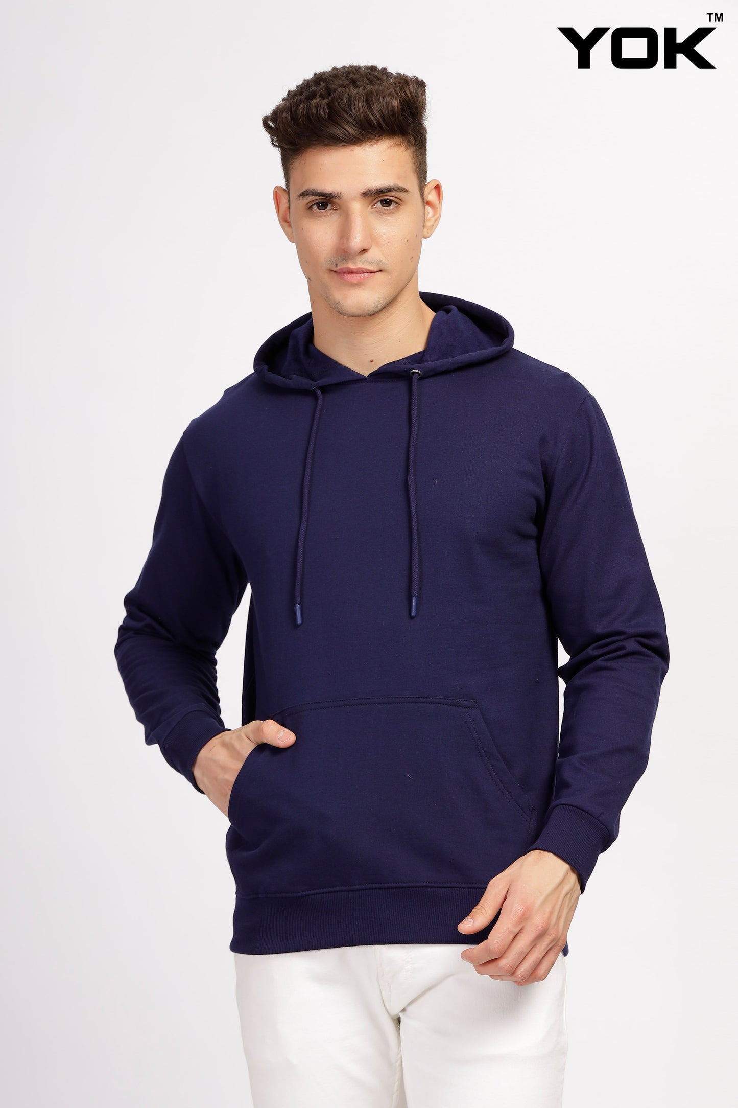 Plain Navy Blue Hoodie