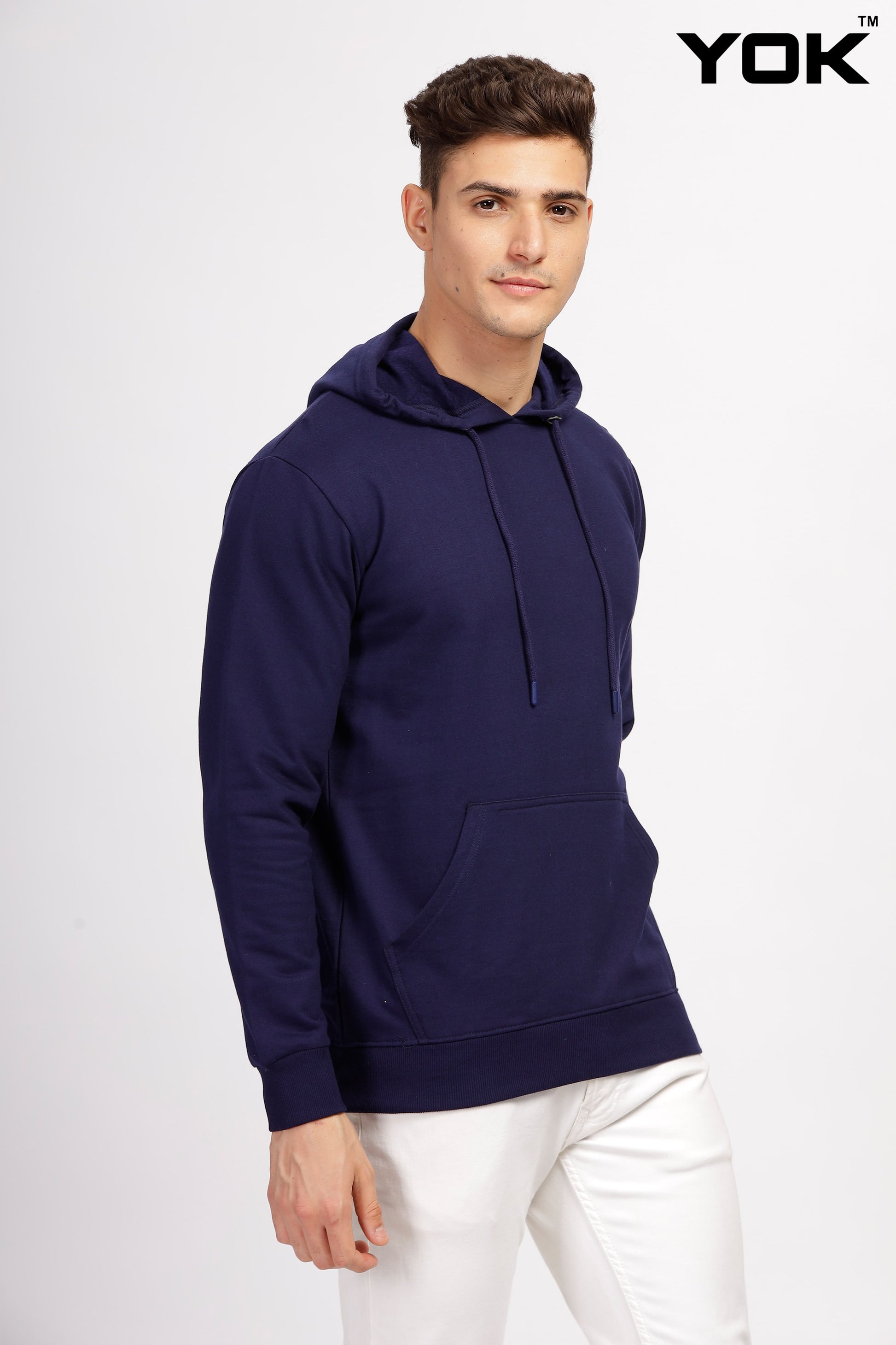 Plain Navy Blue Hoodie