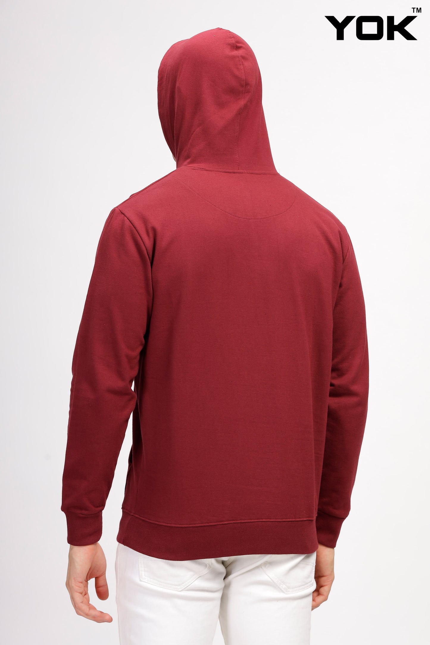 Plain Maroon Hoodies for Men