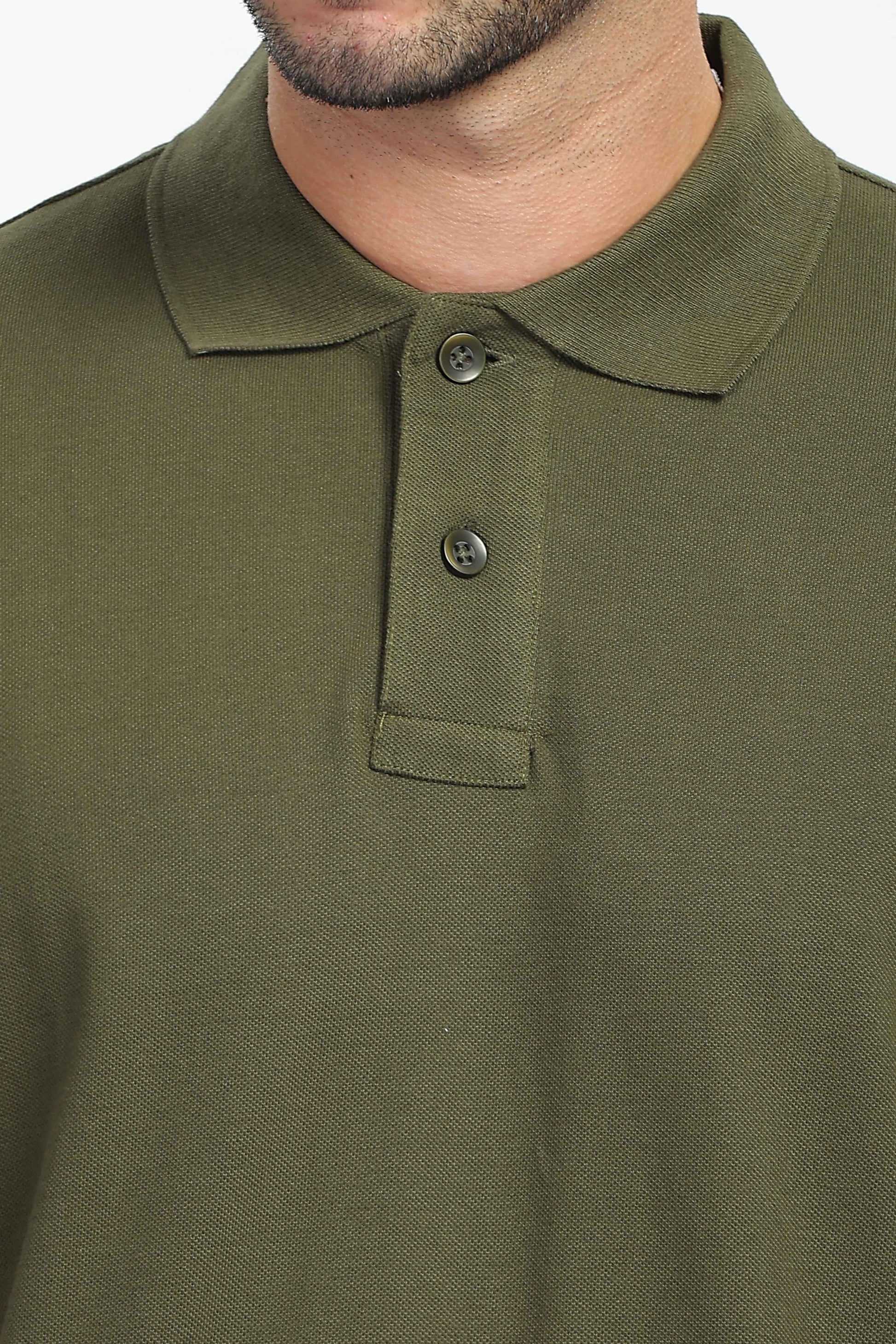 Olive Green Polo T Shirt for men