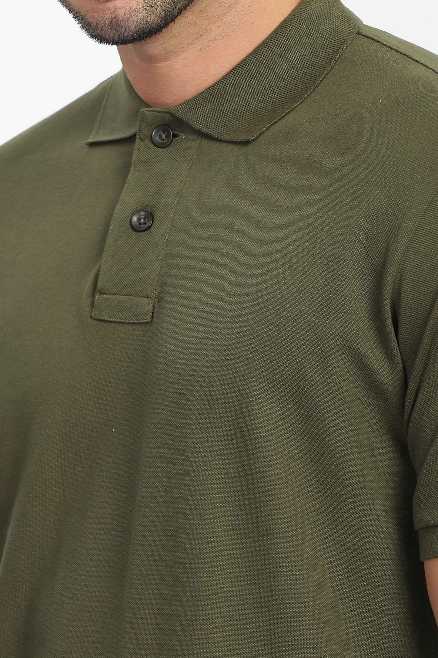 Olive Green Polo T Shirt for men