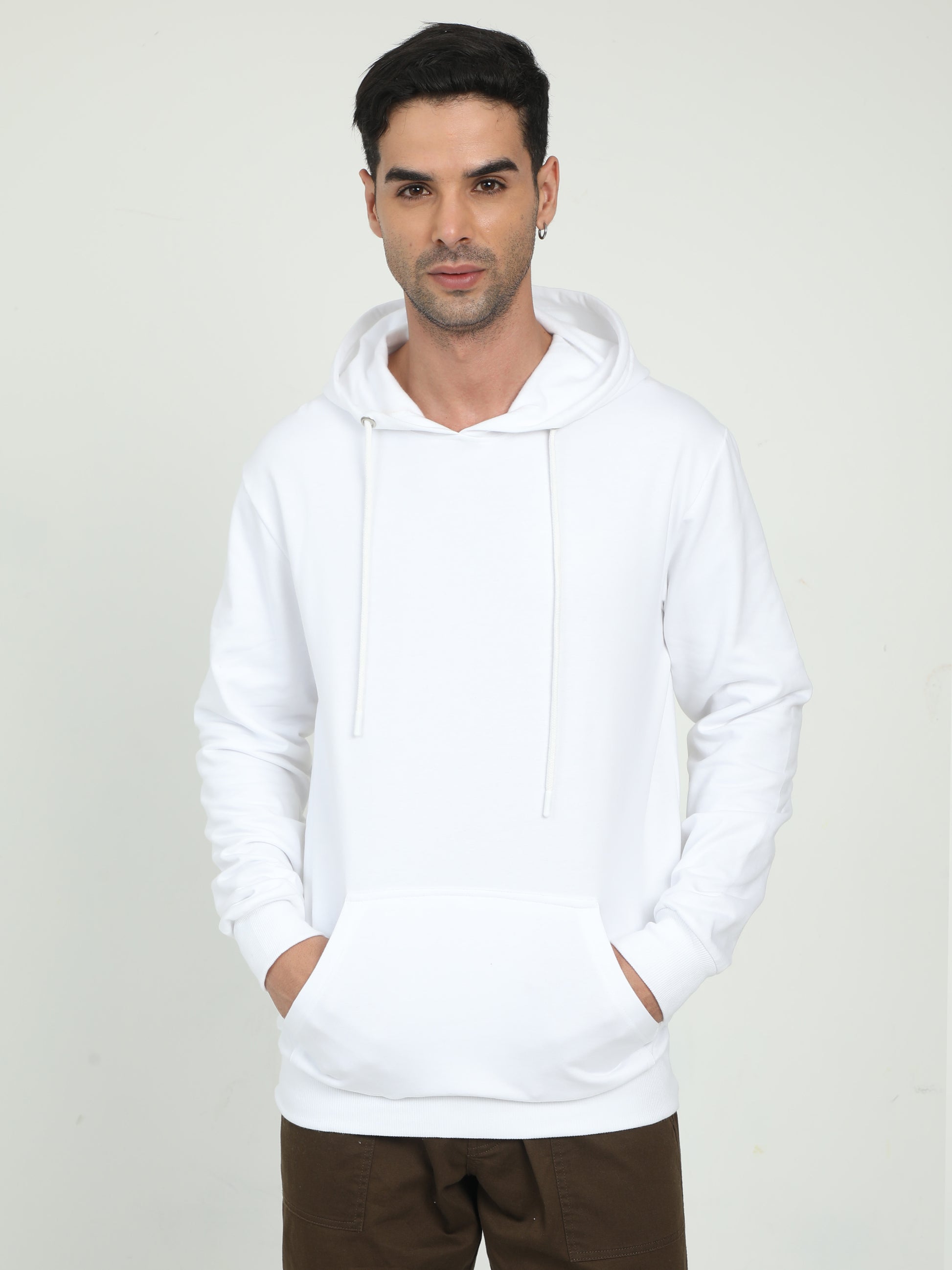 Plain White Hoodie