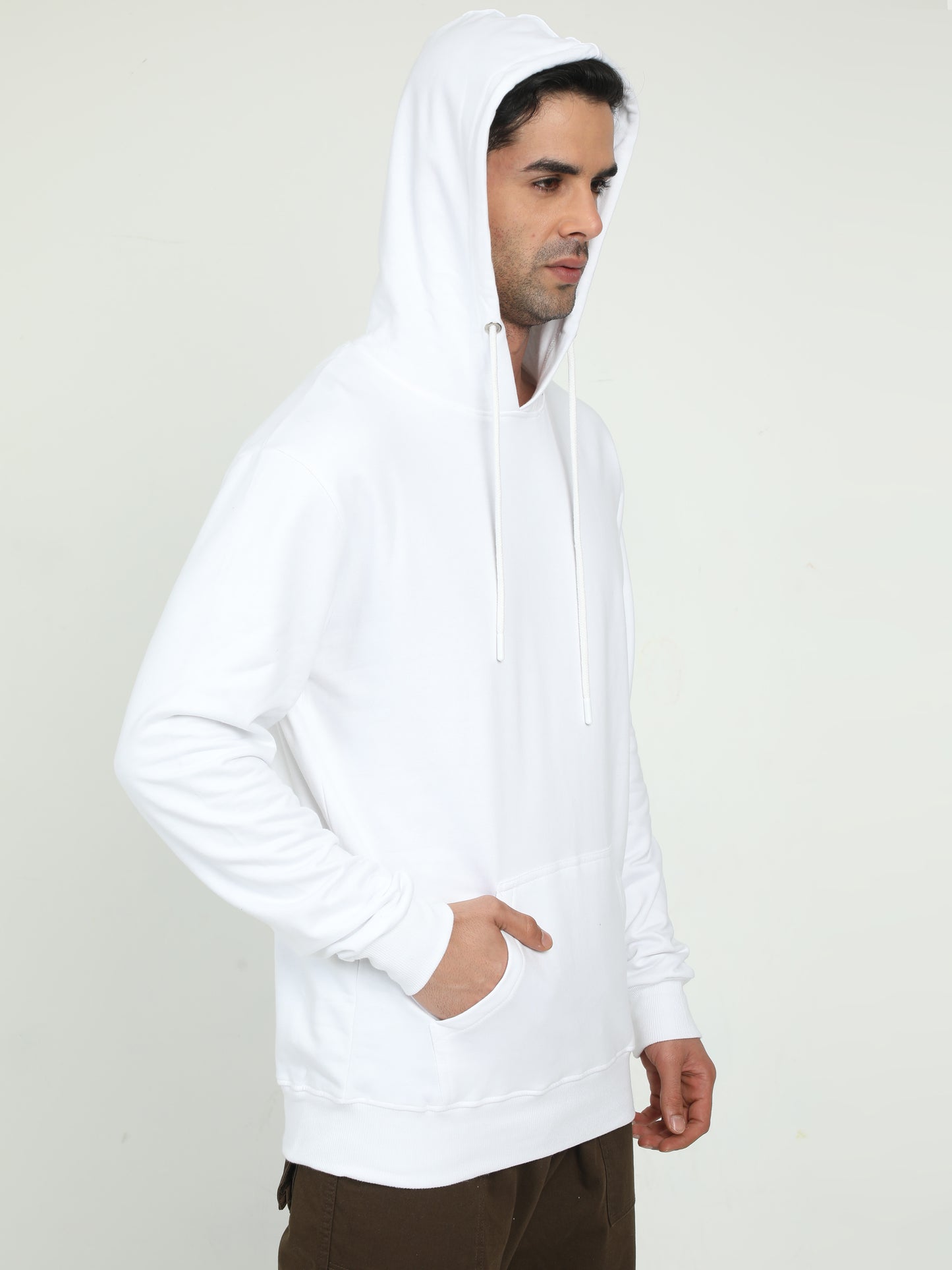 Plain White Hoodie