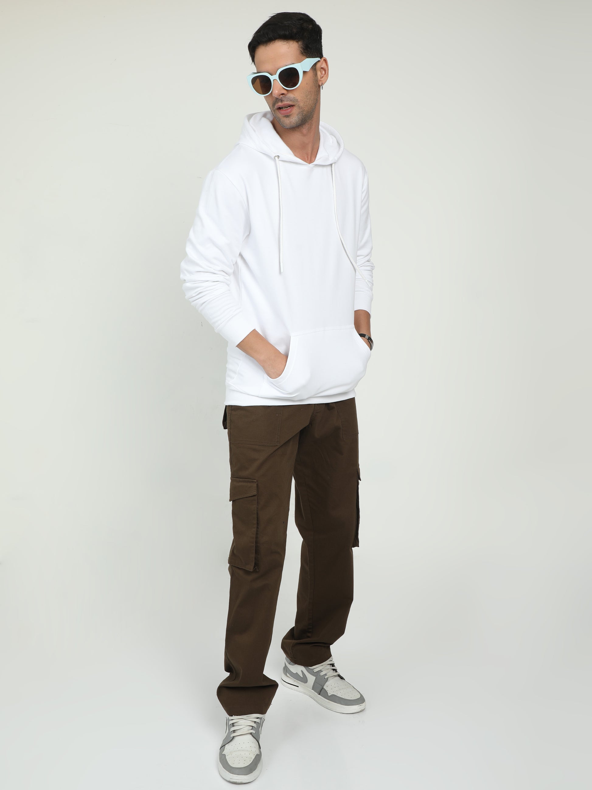 Plain White Hoodie