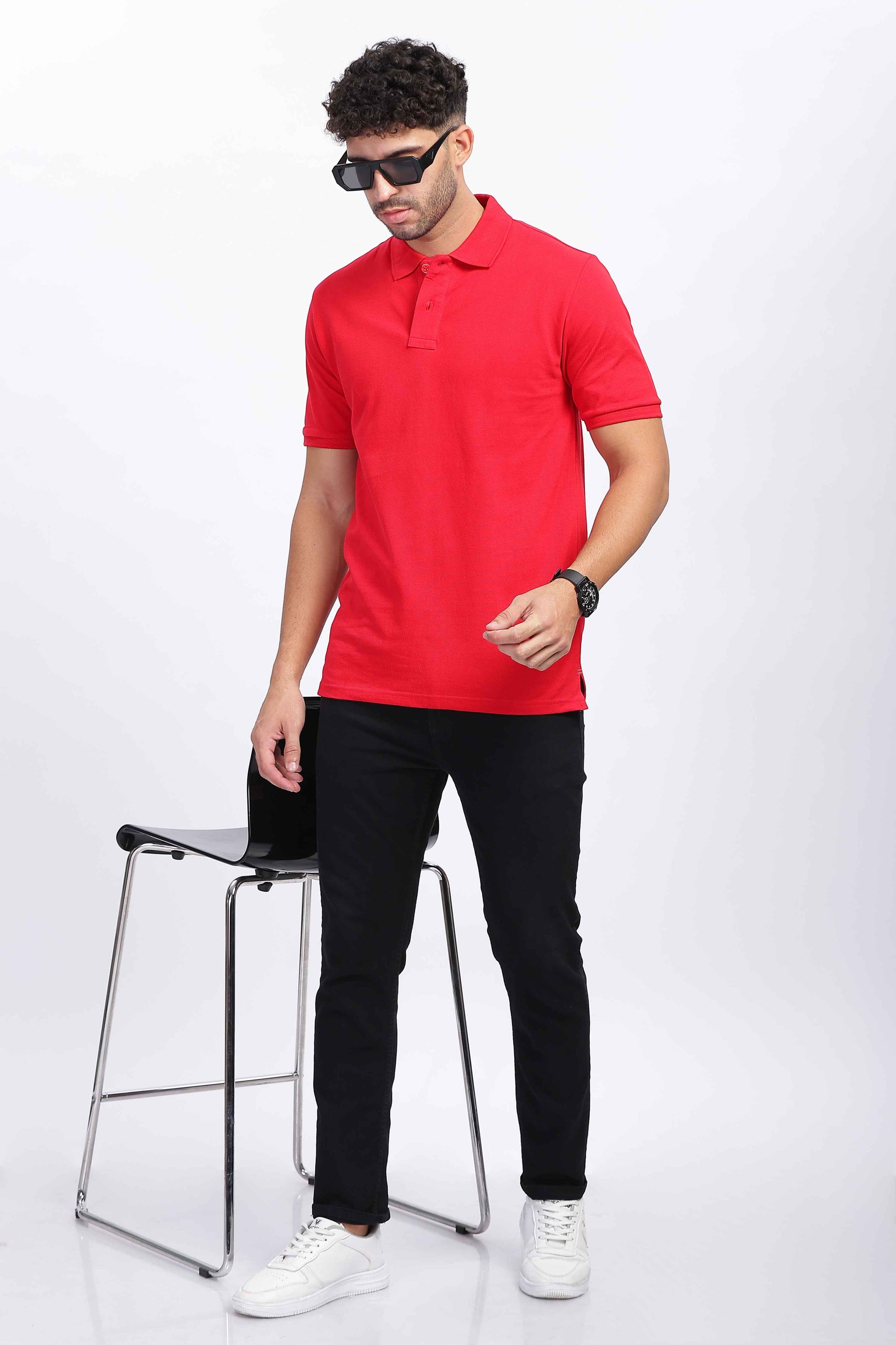 Red Polo T Shirts for Men 