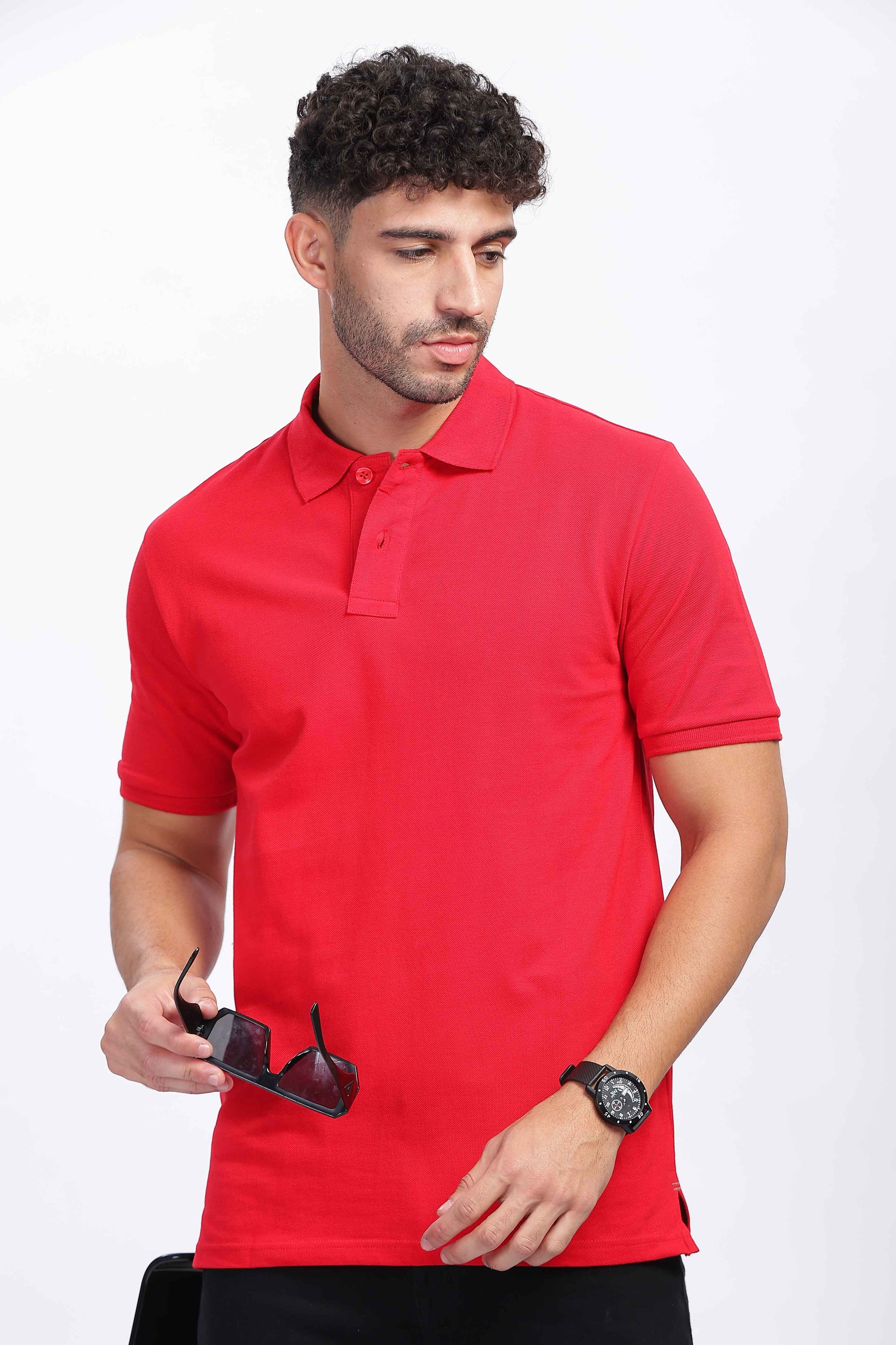 Red Polo T Shirts for Men 