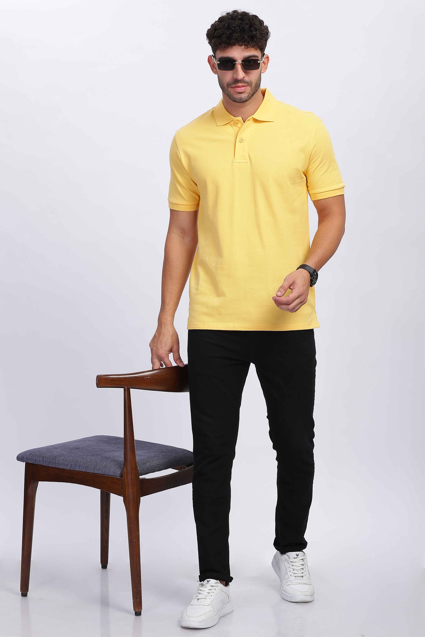 Classic Yellow Polo T- Shirt