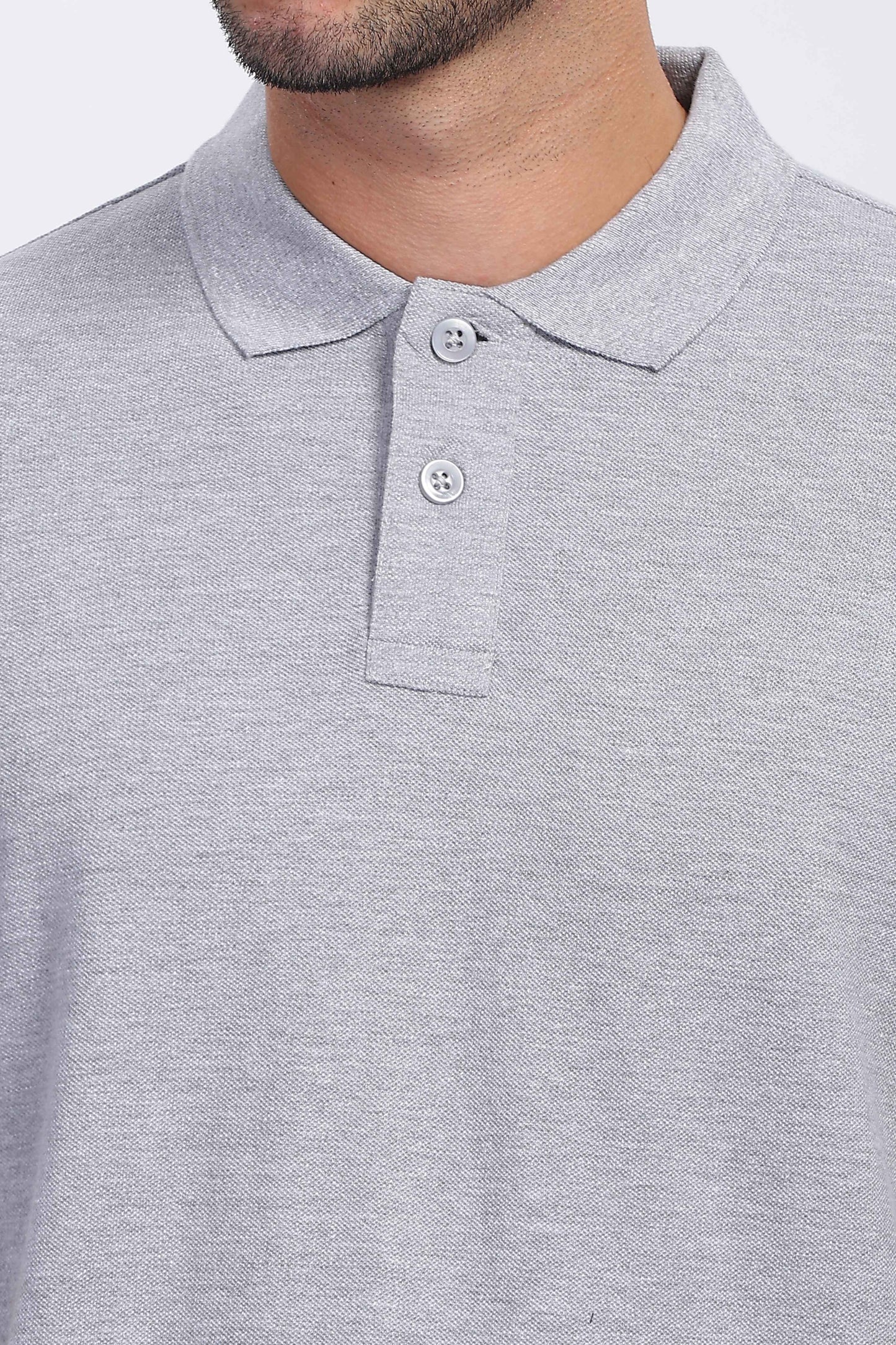 Grey Polo T Shirt for Men 