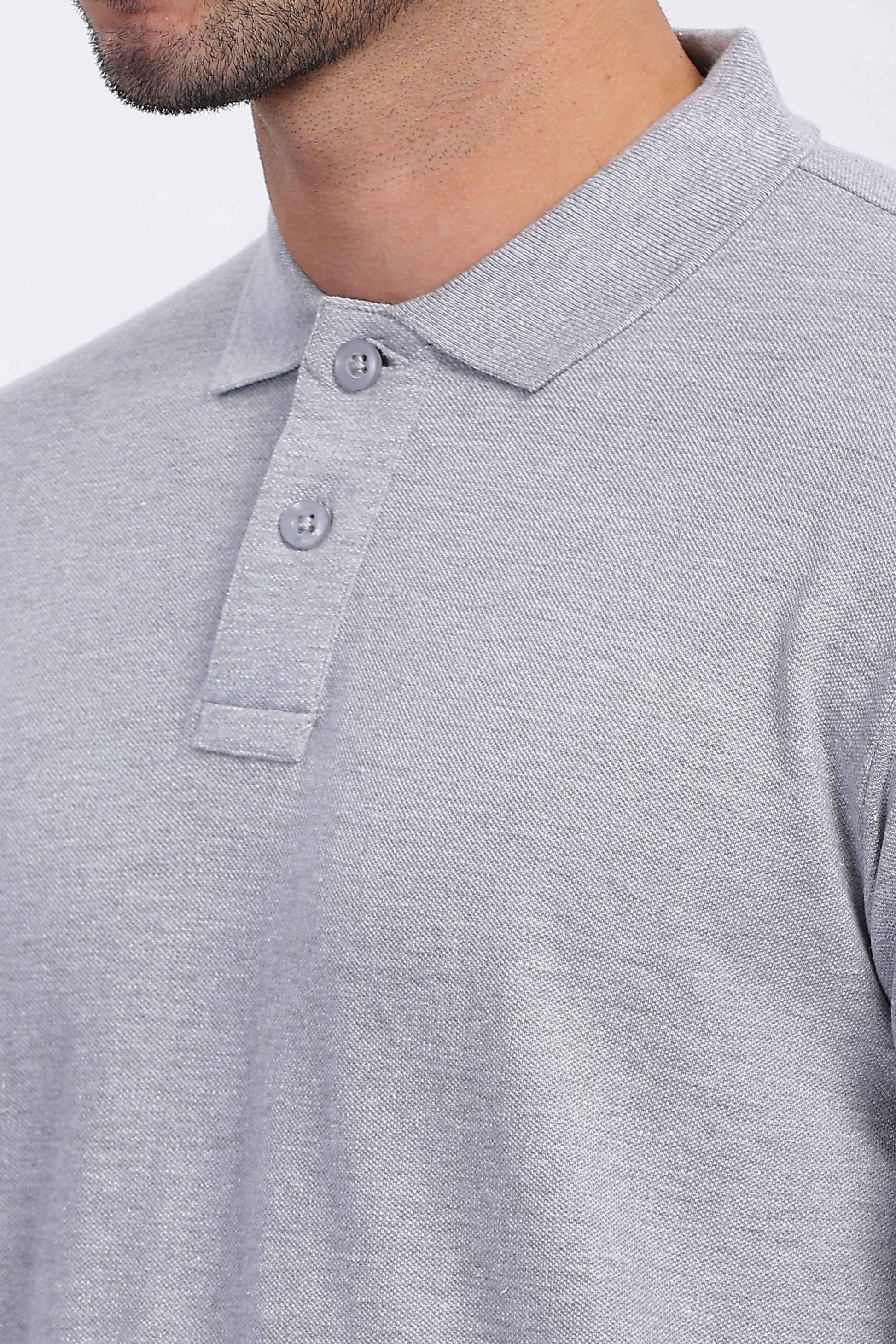 Grey Polo T Shirt for Men 