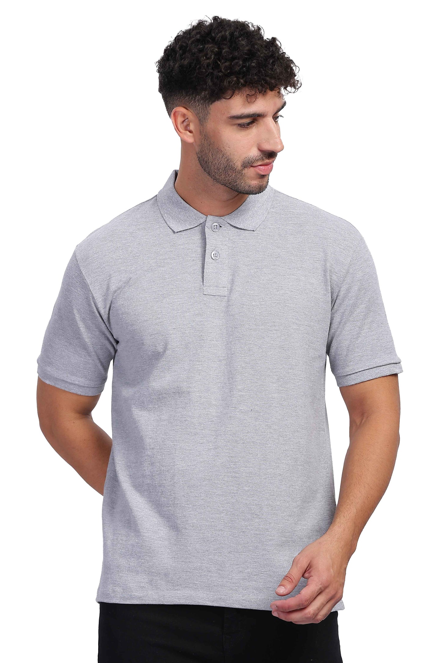 Grey Polo T Shirt for Men 