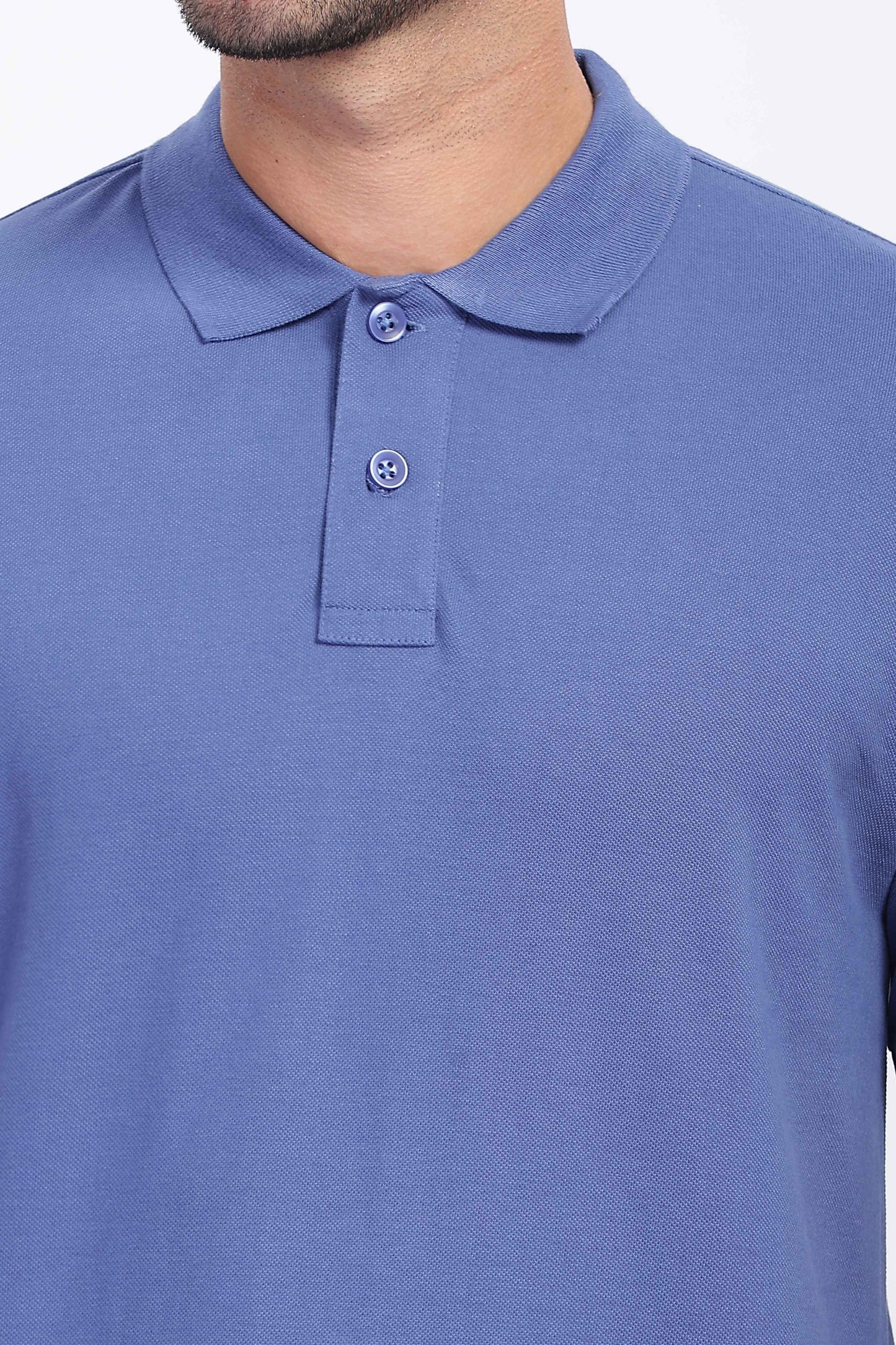  Mens Blue Polo T Shirt 