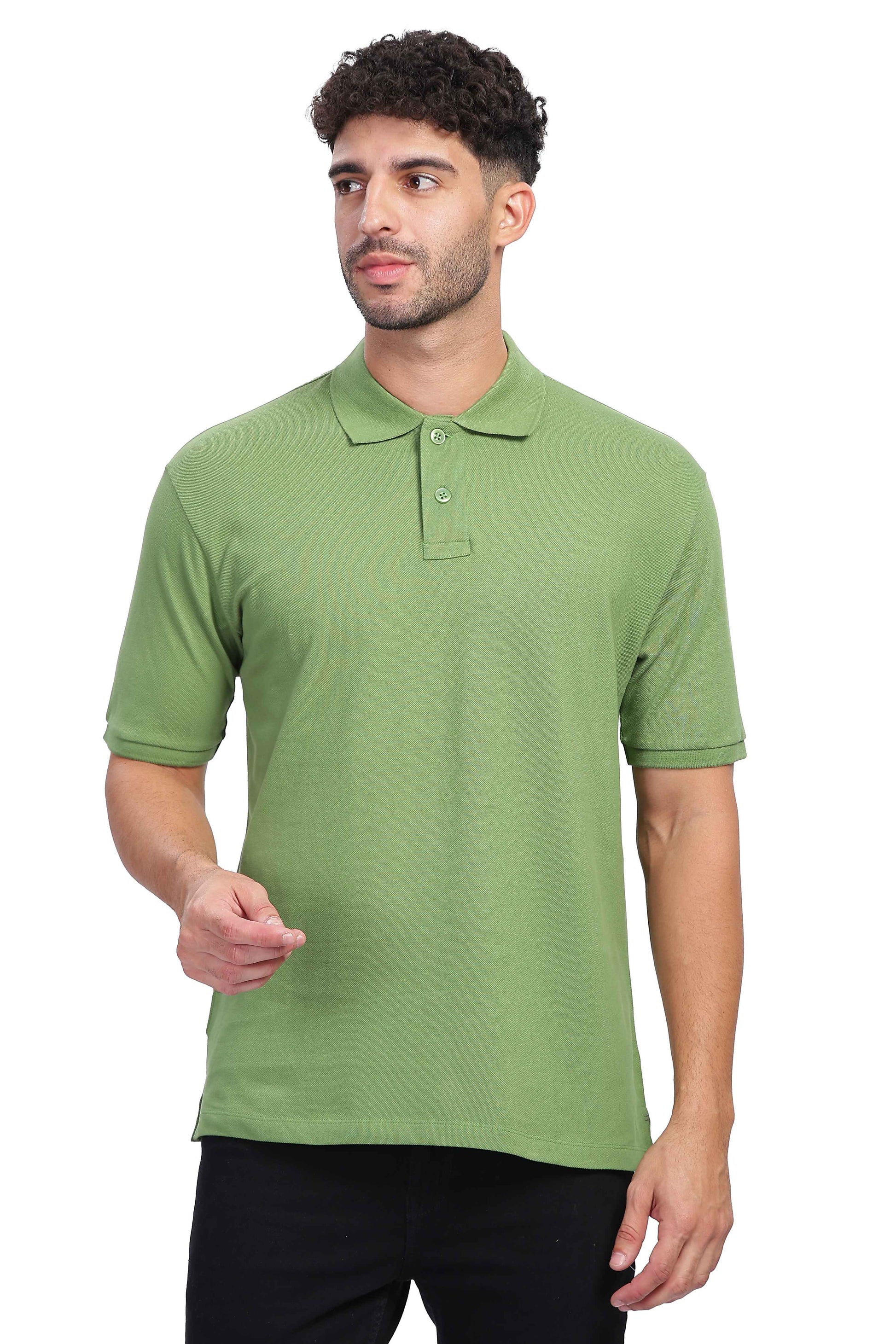  Light Green Polo T Shirt 