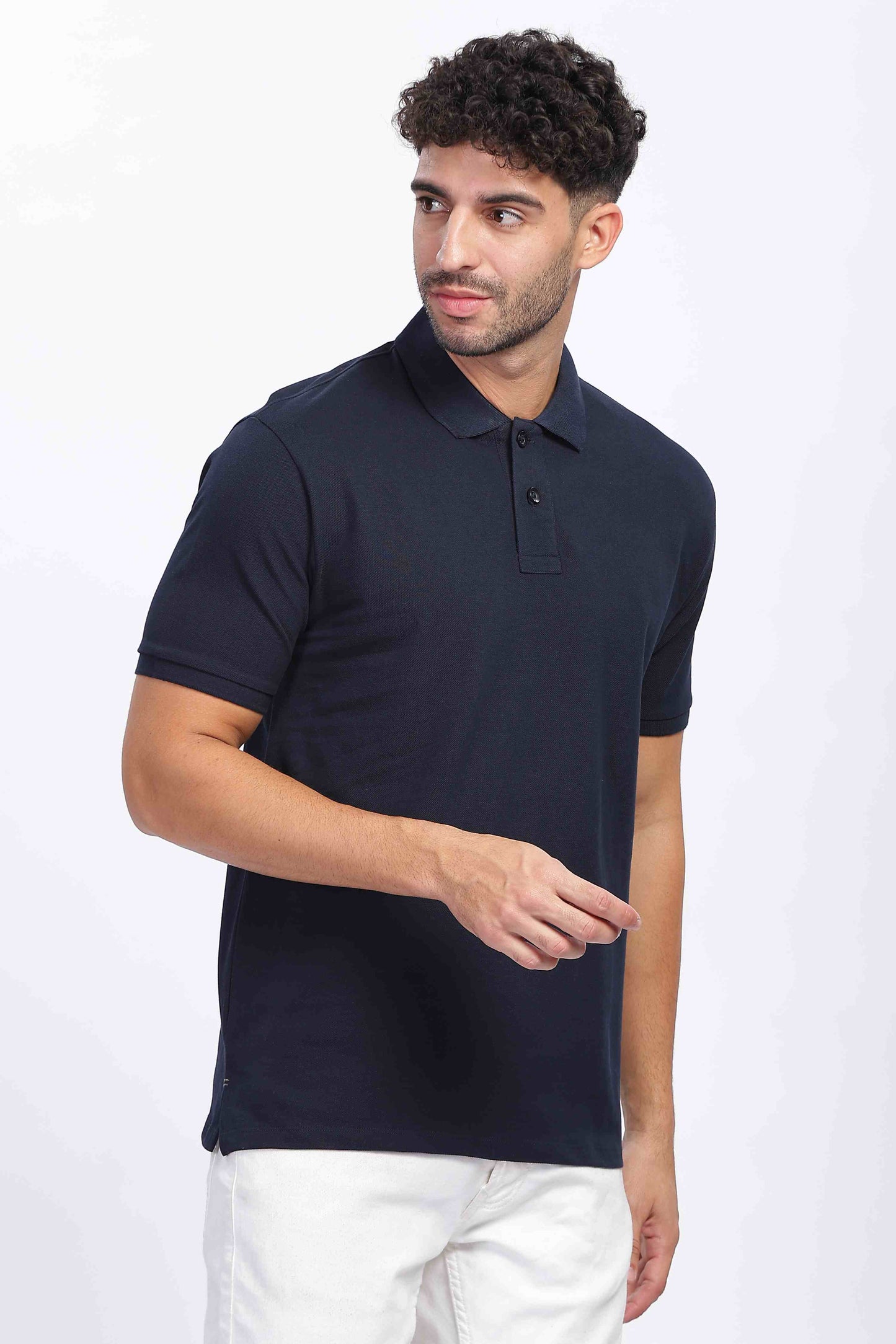 Navy Blue Polo T Shirt