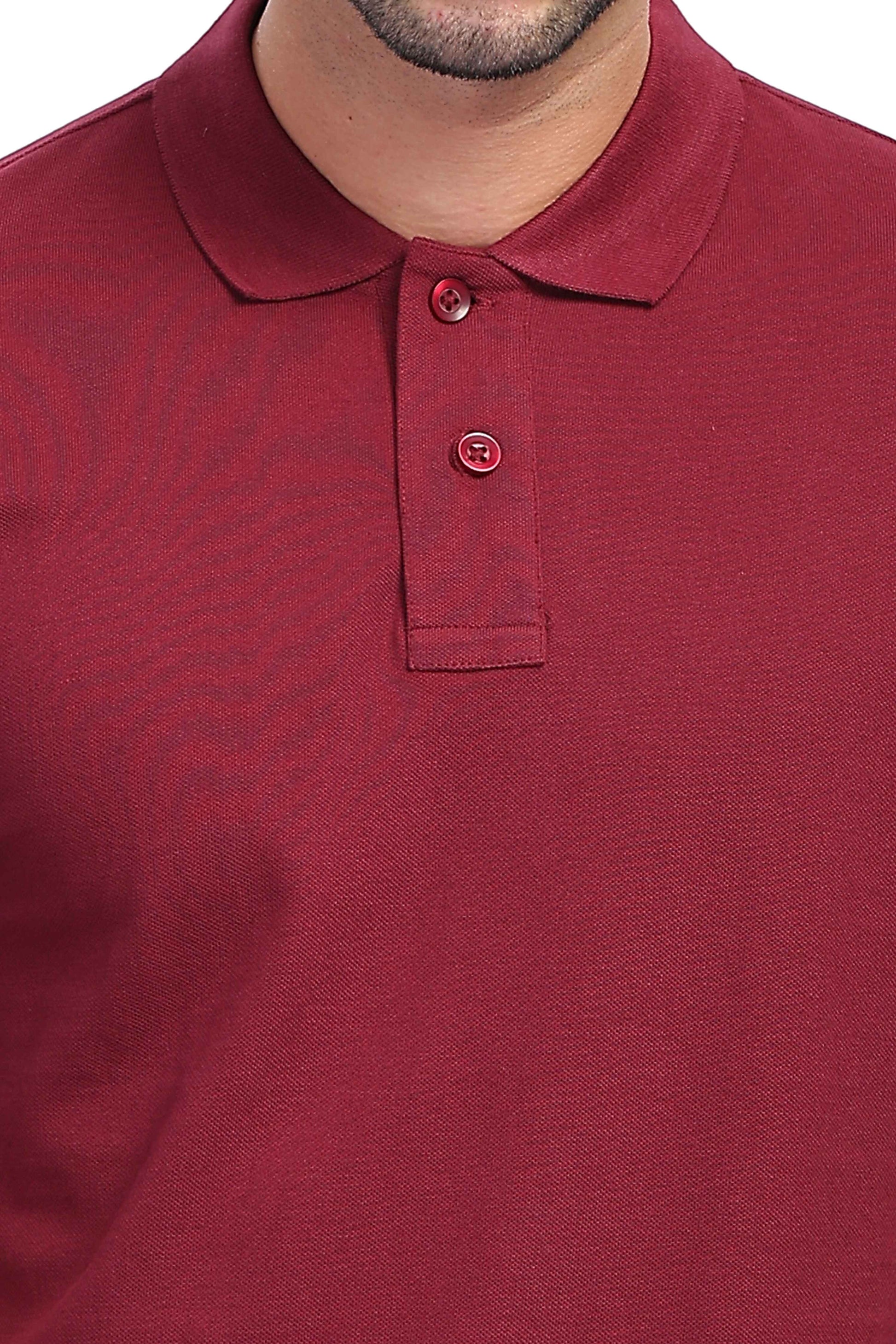  Maroon Polo T-Shirt 