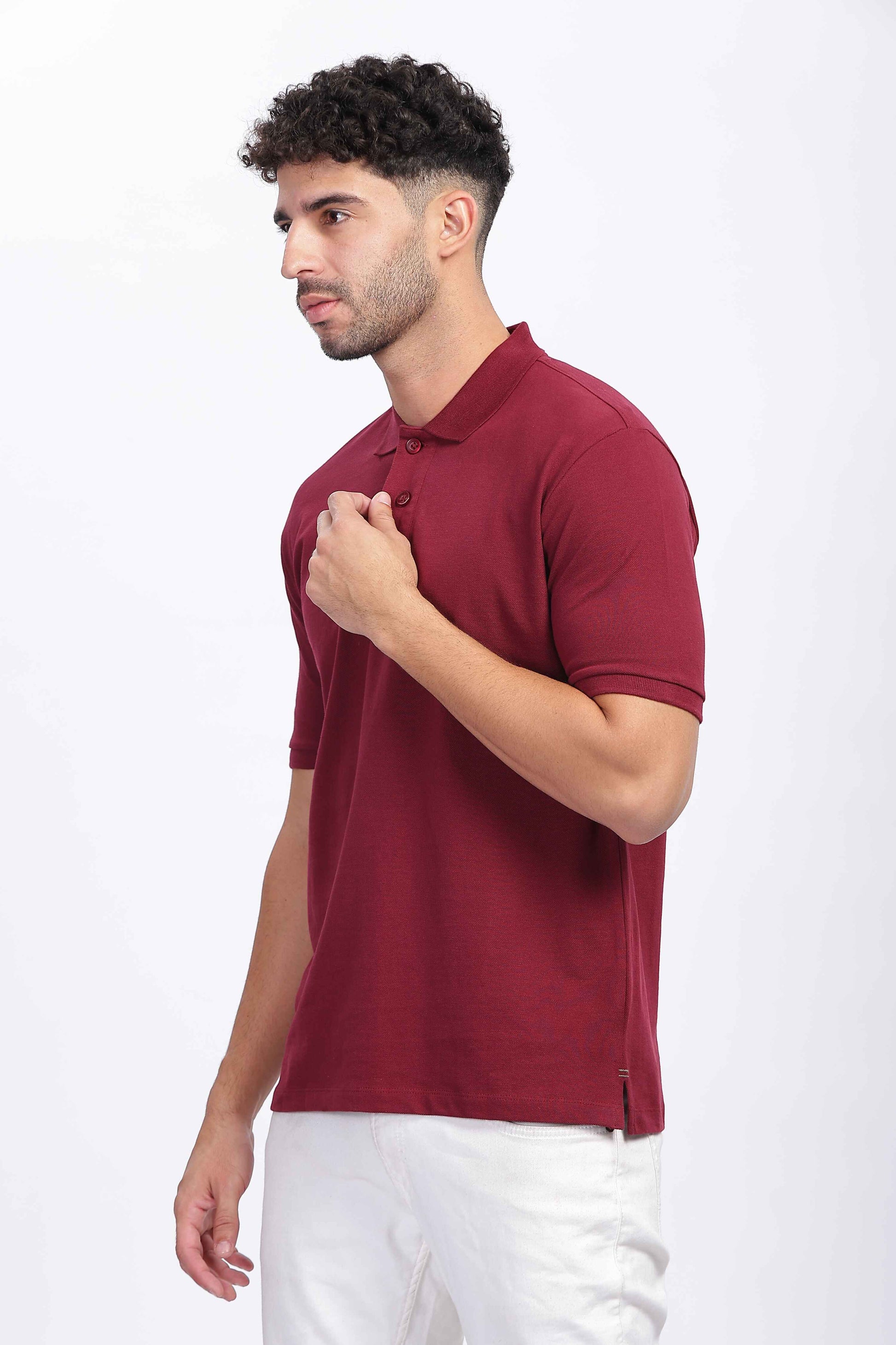  Maroon Polo T-Shirt 