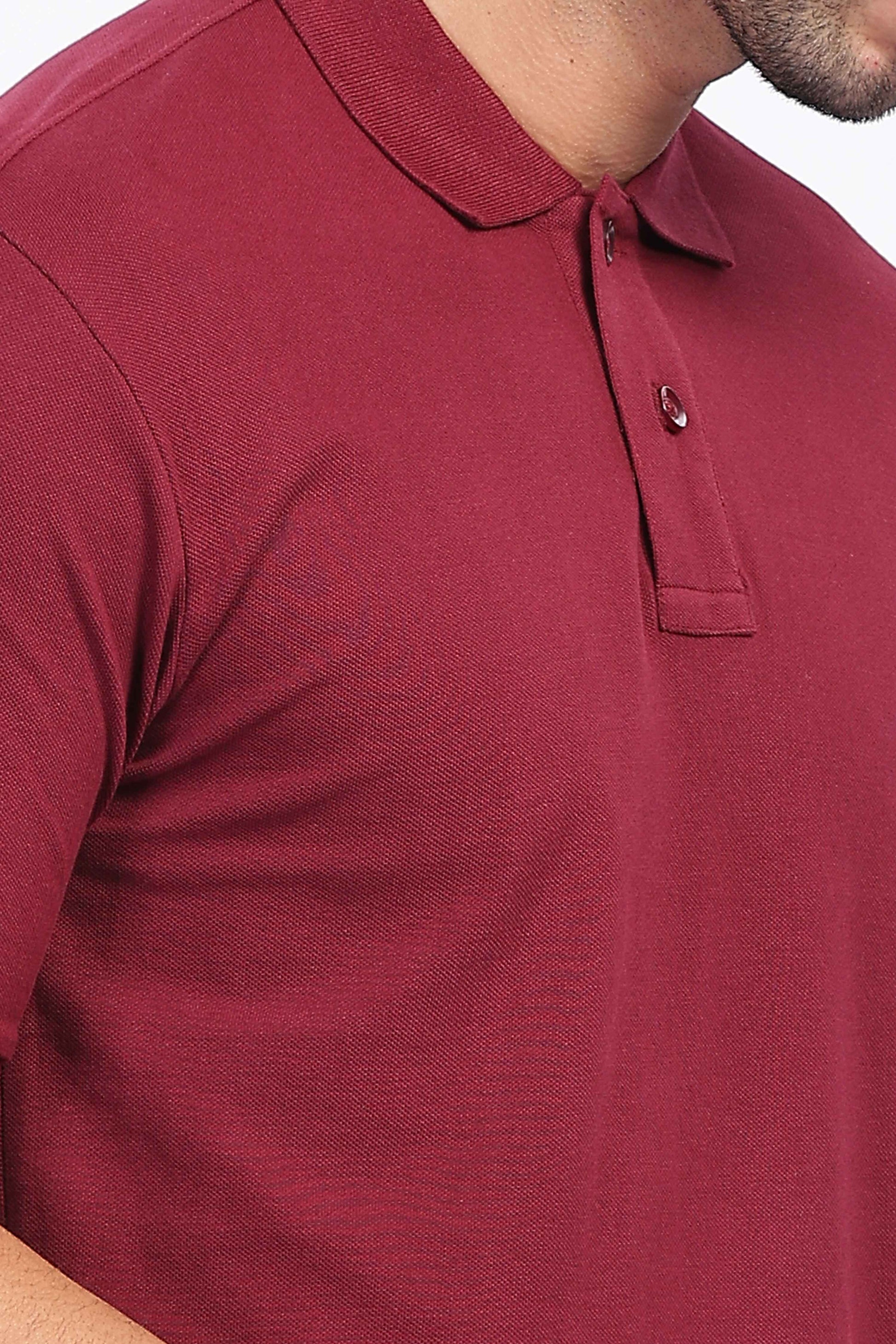  Maroon Polo T-Shirt 