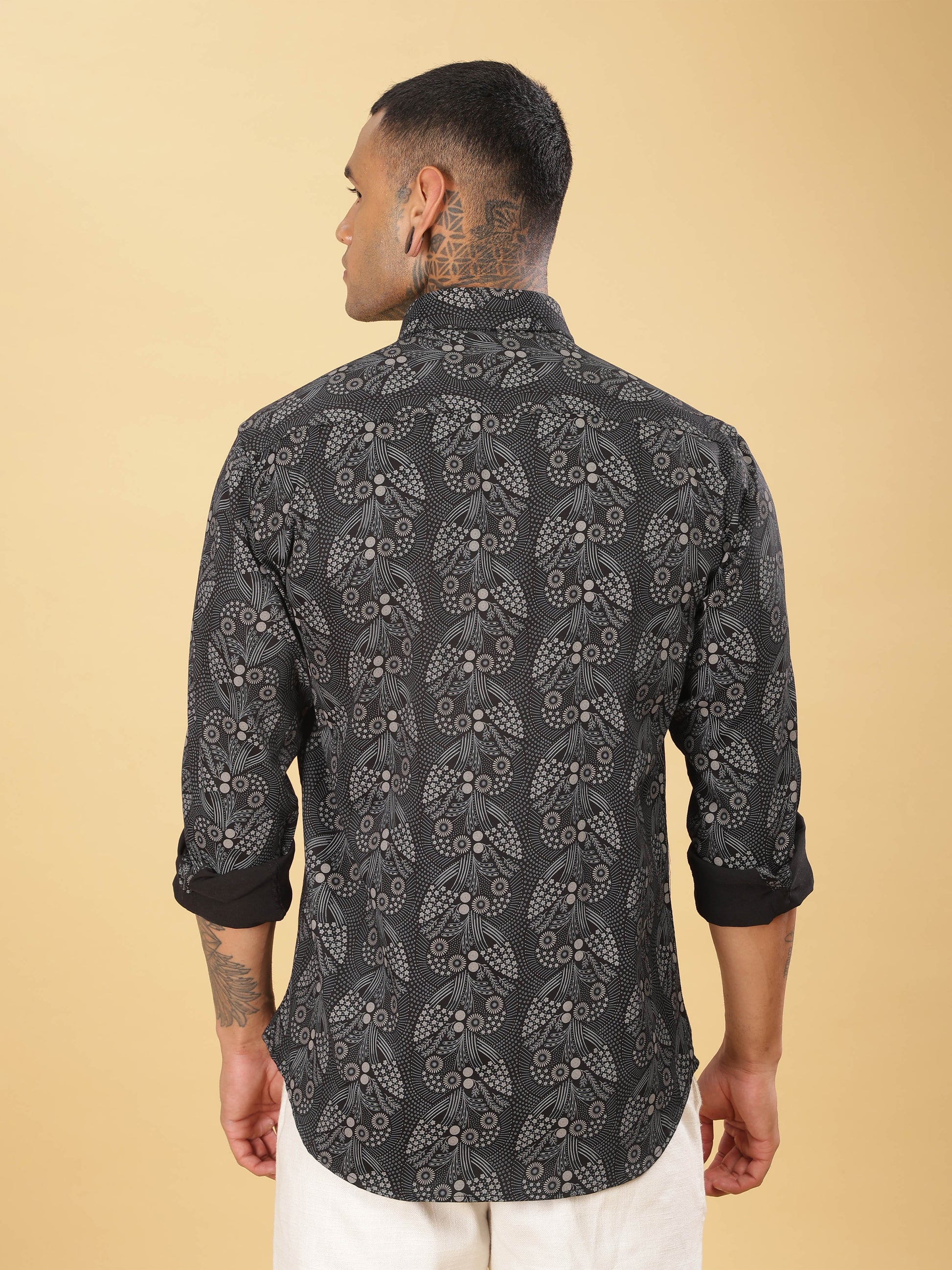 Mens Printed Floral Shirt