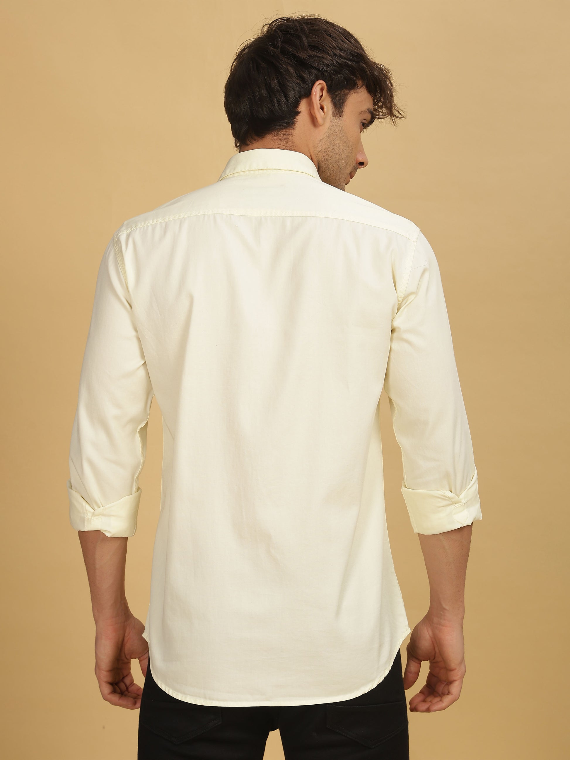 Double Pocket White Shirt for Men 