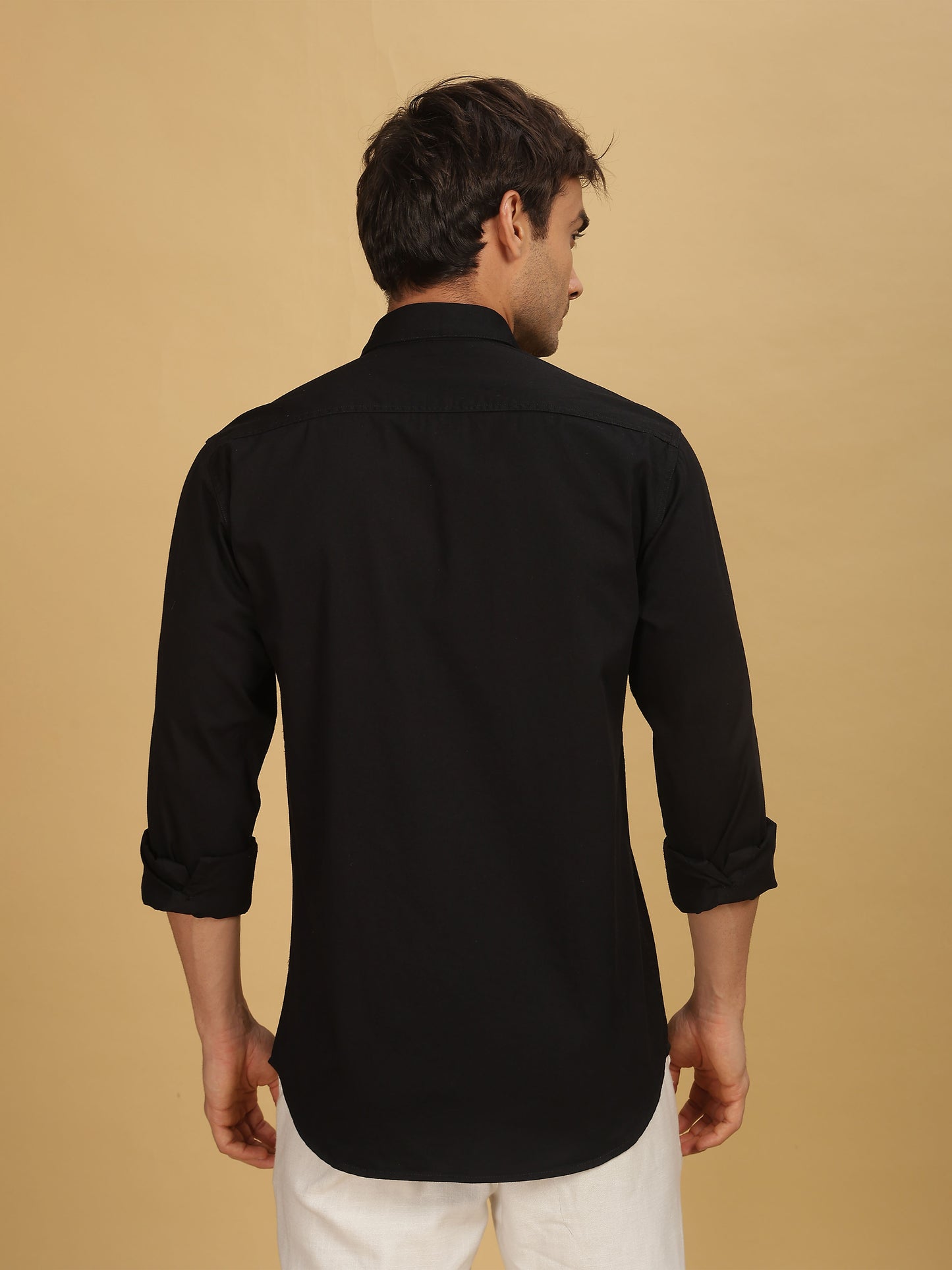 Mens Black Double Pocket 