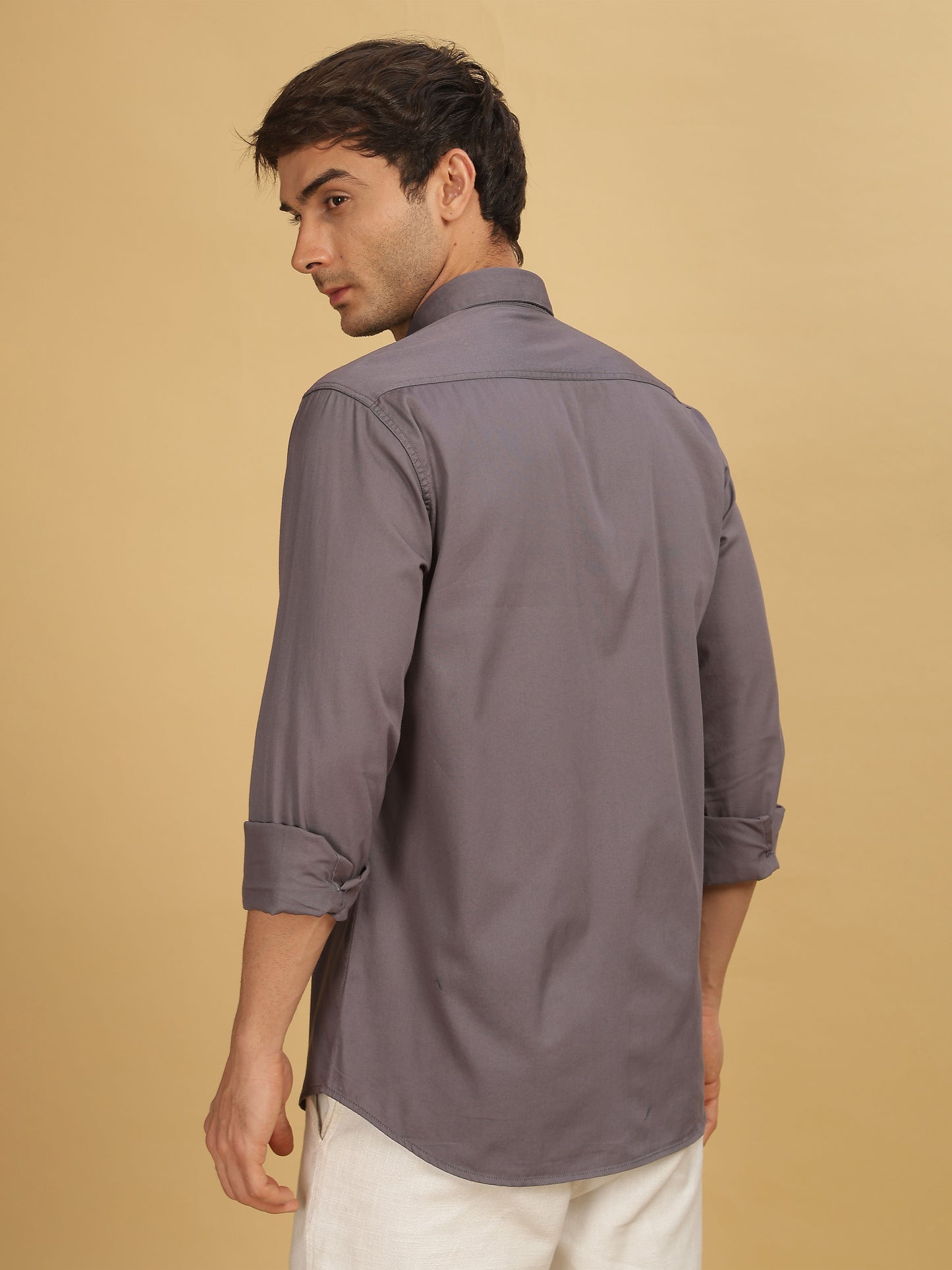 Dark Grey Double Pocket Shirt