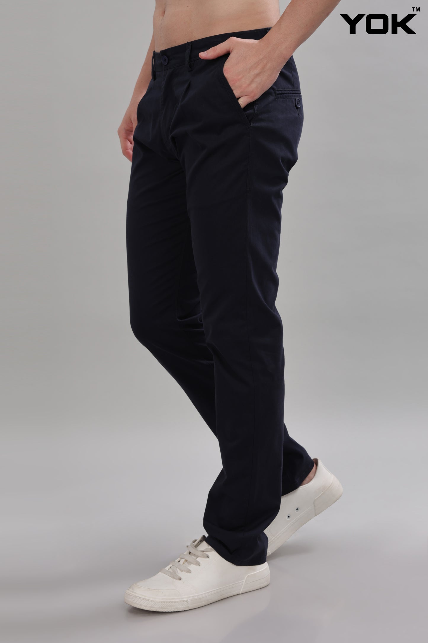 Mens Ebony Chino Trousers