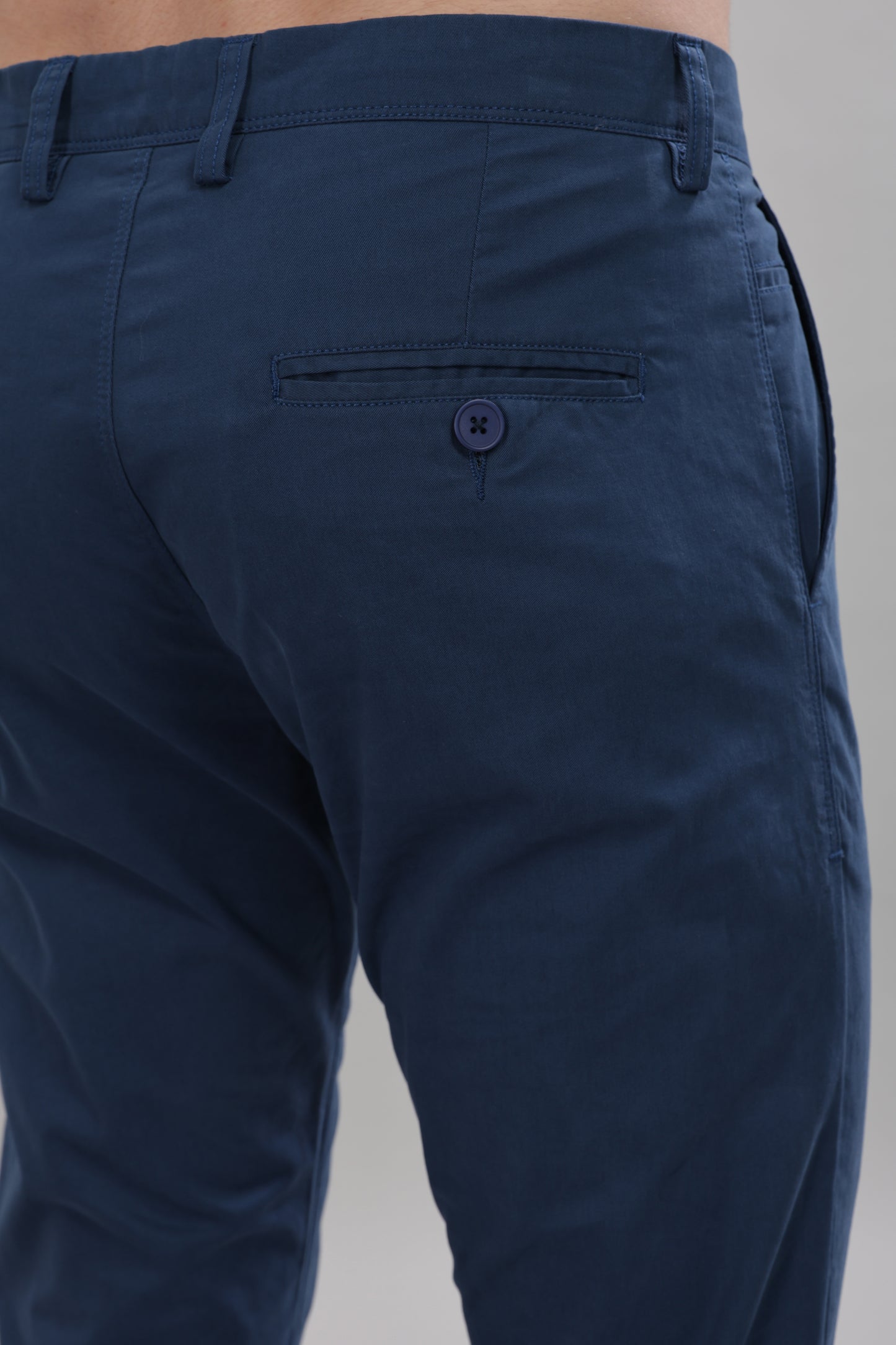 Dark Slate Grey Chino Trousers for Men