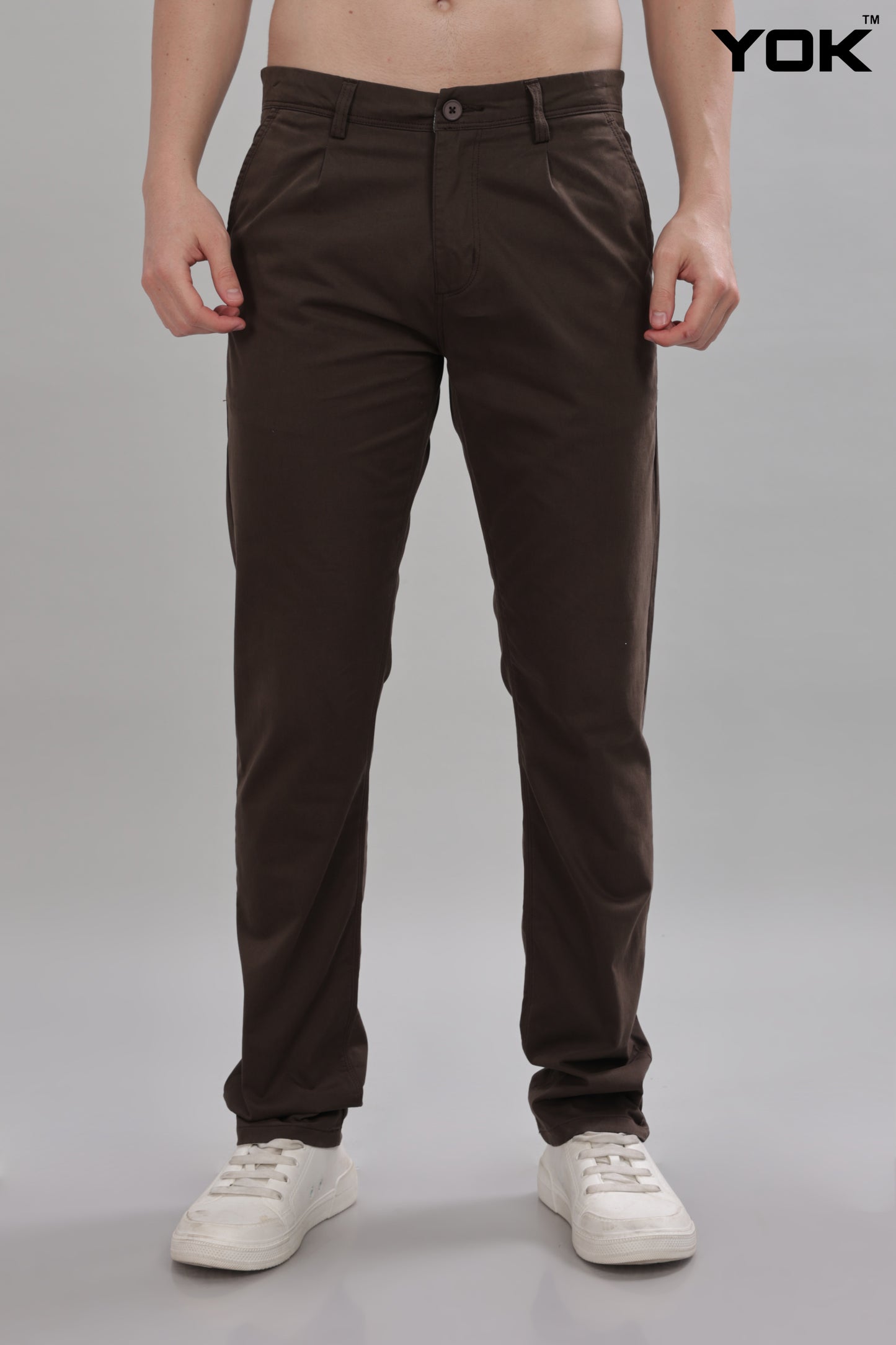 Brown Chino Trousers for Men