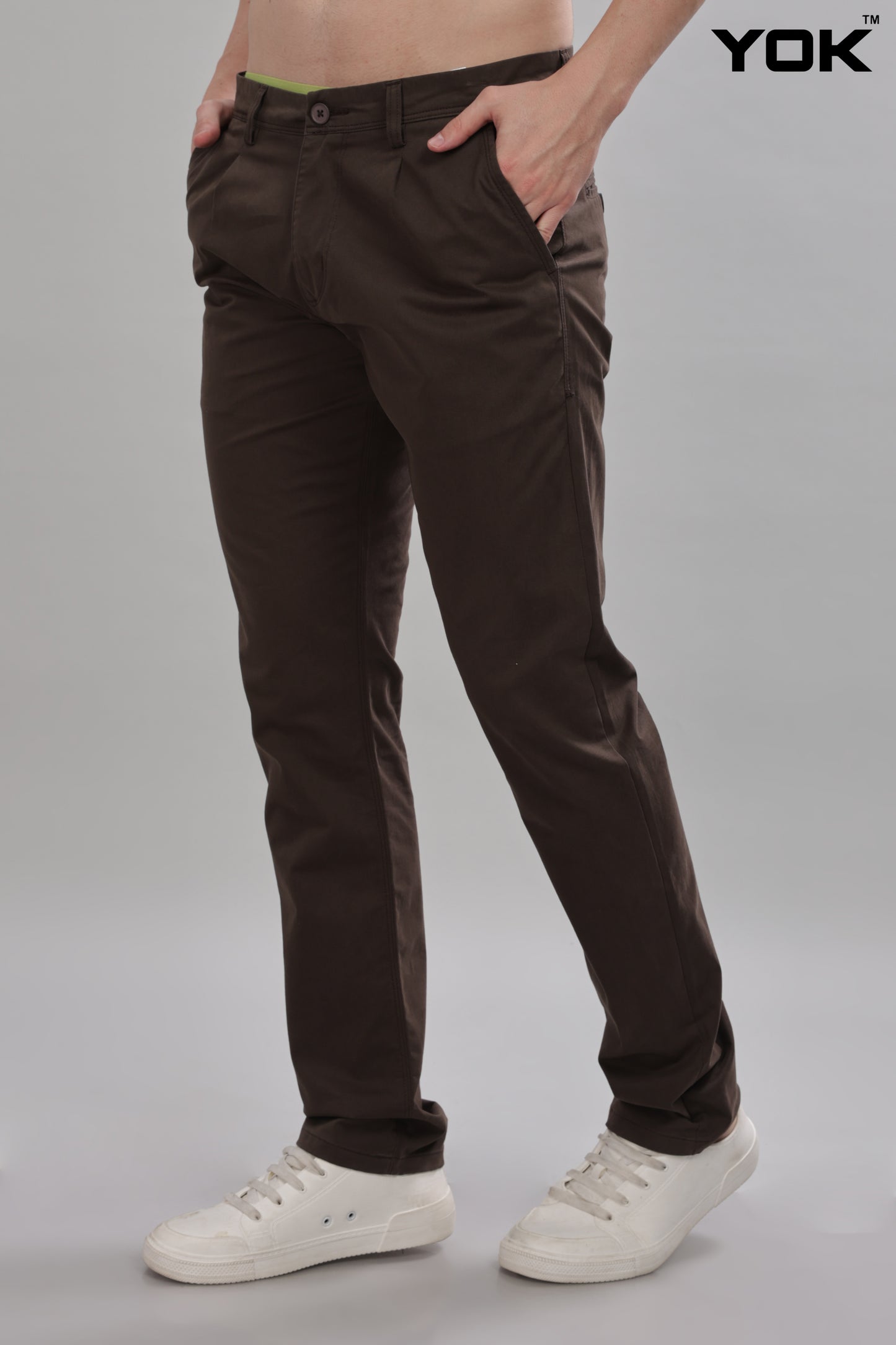 Brown Chino Trousers for Men