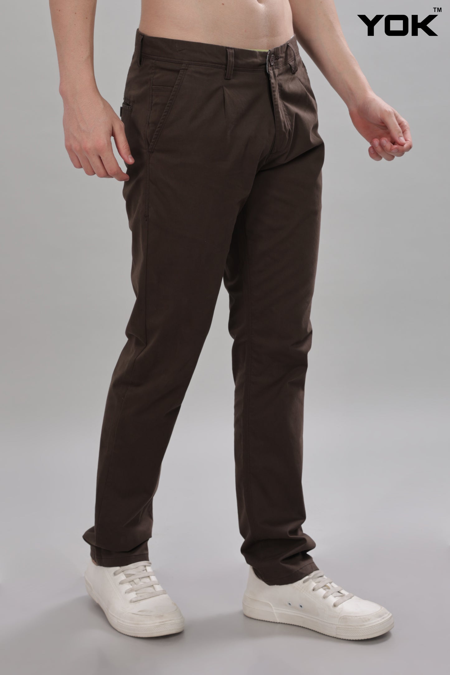 Brown Chino Trousers for Men